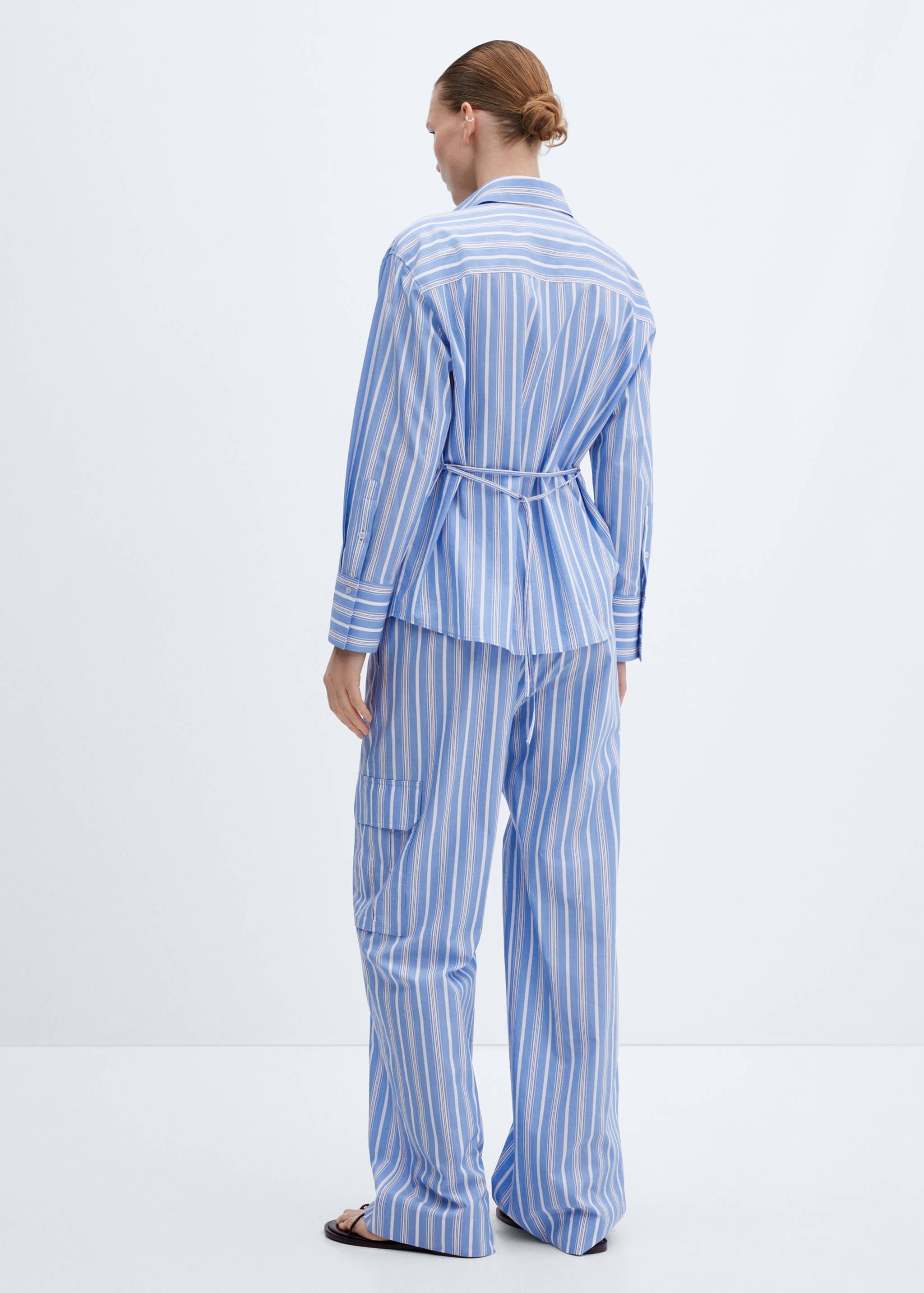 Πουκάμισο ριγέ με φιόγκο - Πίσω όψη προϊόντος