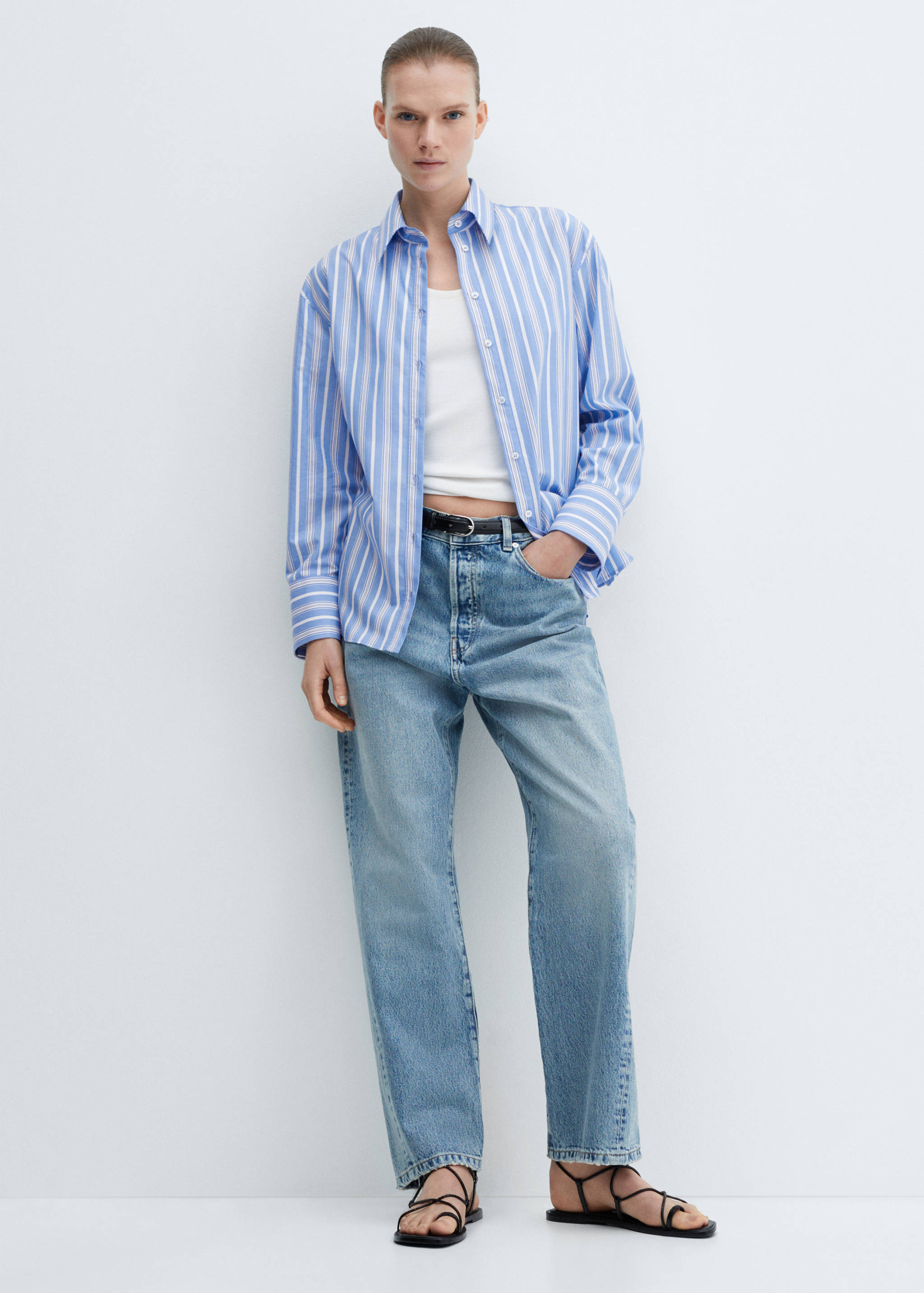 Πουκάμισο ριγέ με φιόγκο - Λεπτομέρεια του προϊόντος 2