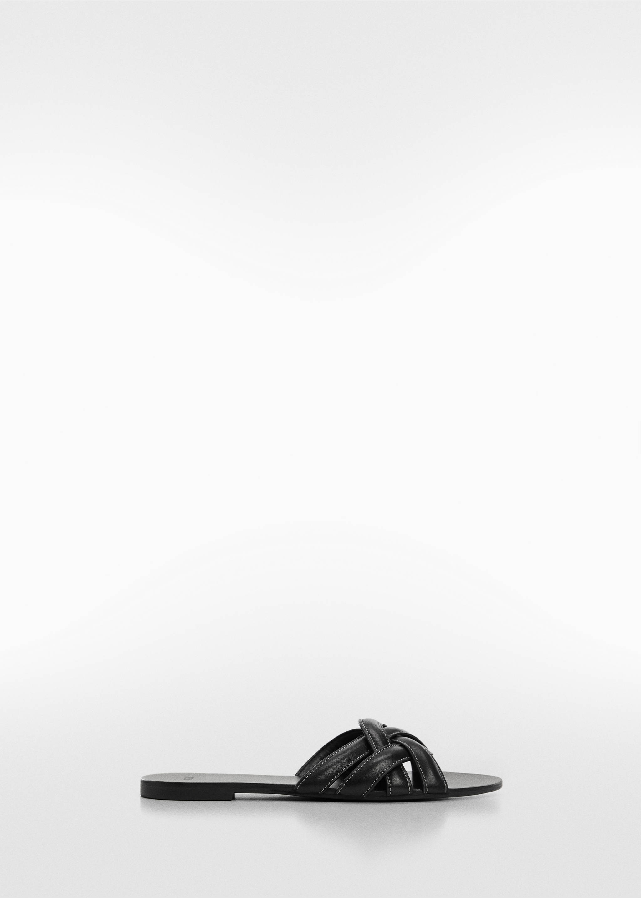 Leather straps sandals - Article without model, Black. Ref: 67005750-00.