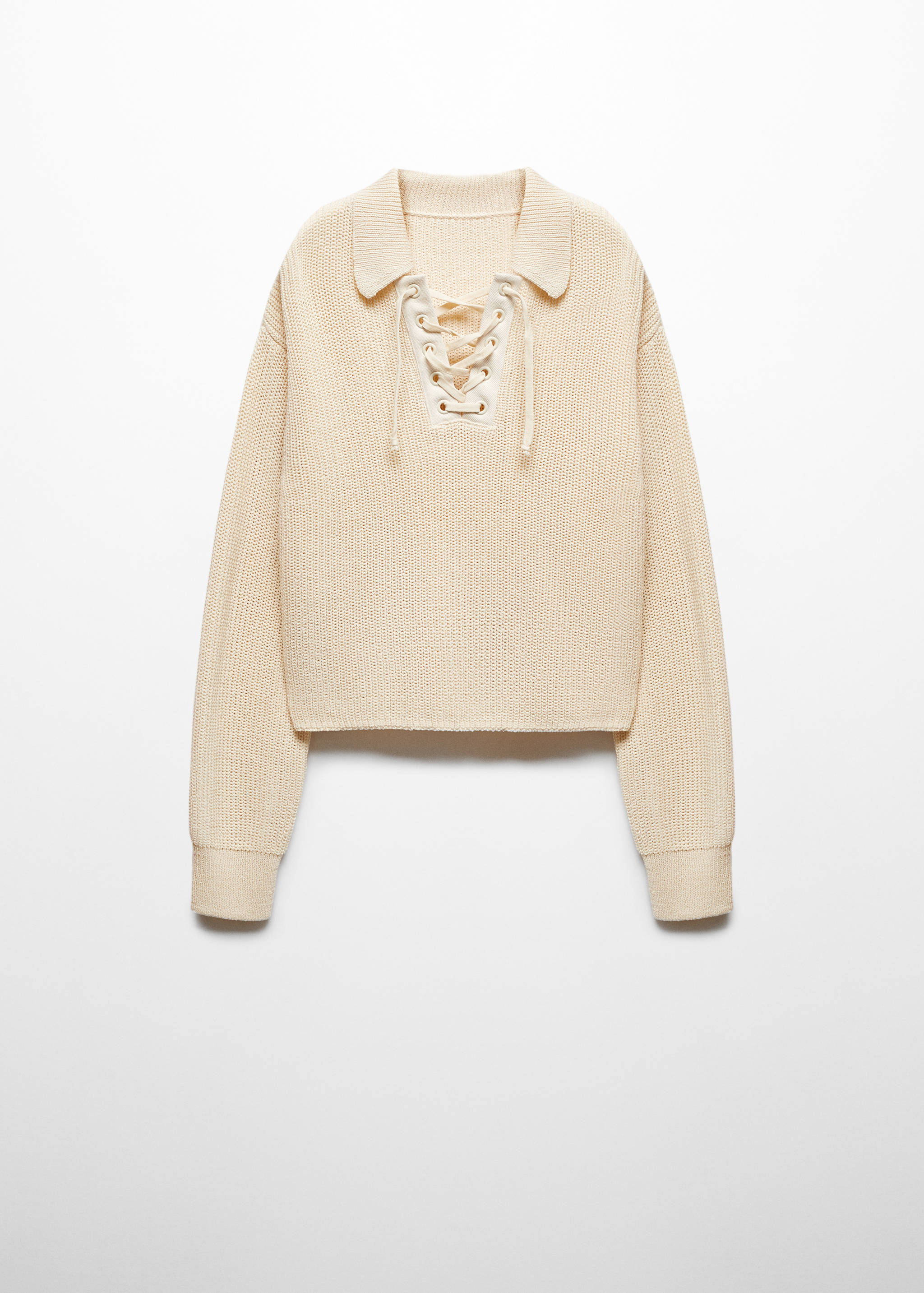 Pullover scollo a V e coulisse - Articolo senza modello