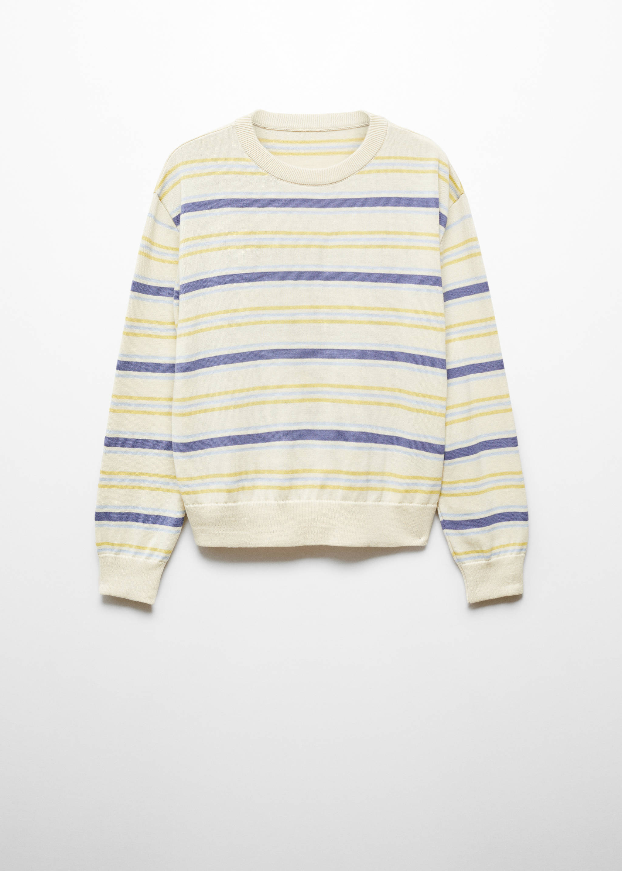 Pull-over rayé col rond - Article sans modèle