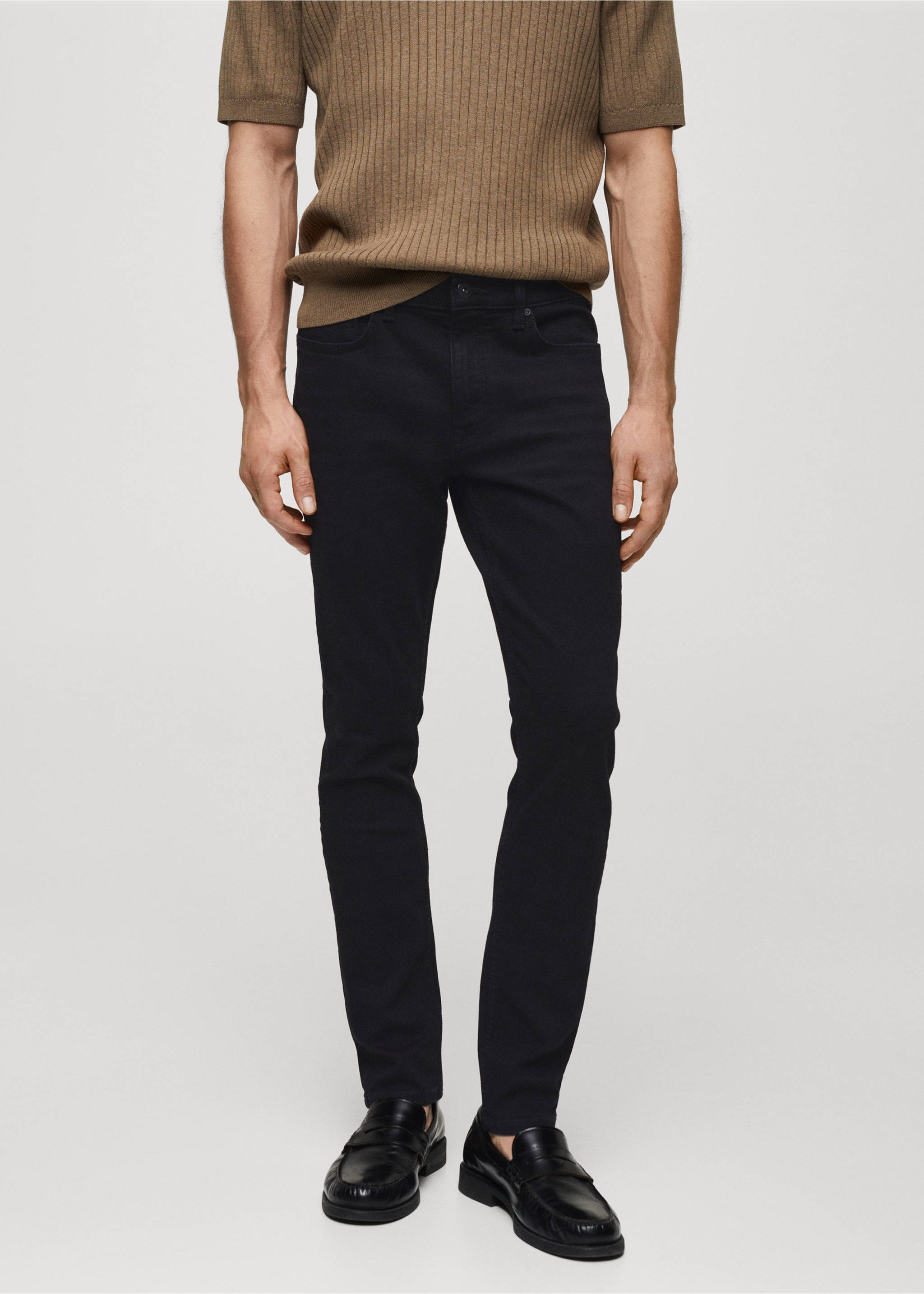 Skinny-fit jeans - Medium plane, Black denim. Ref: 67005991-00.