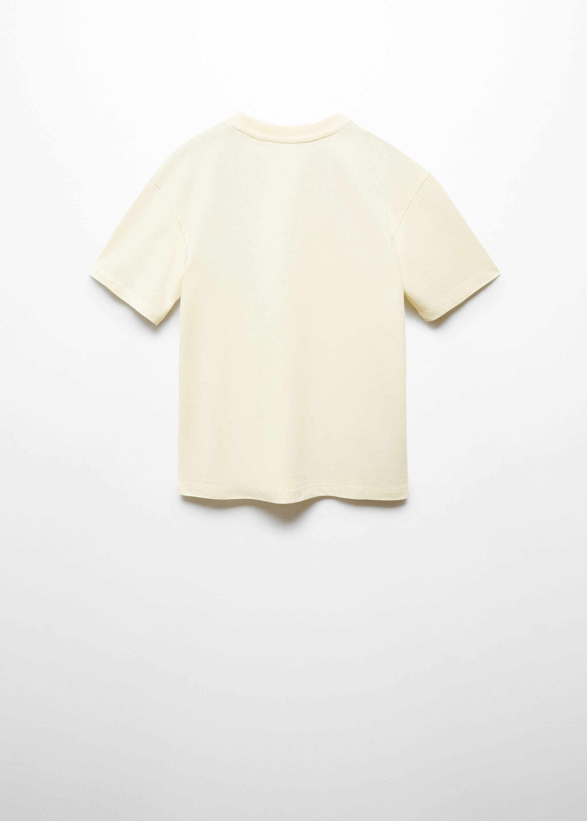 Shirt mit Aufschrift und Textur - Rückseite des Artikels