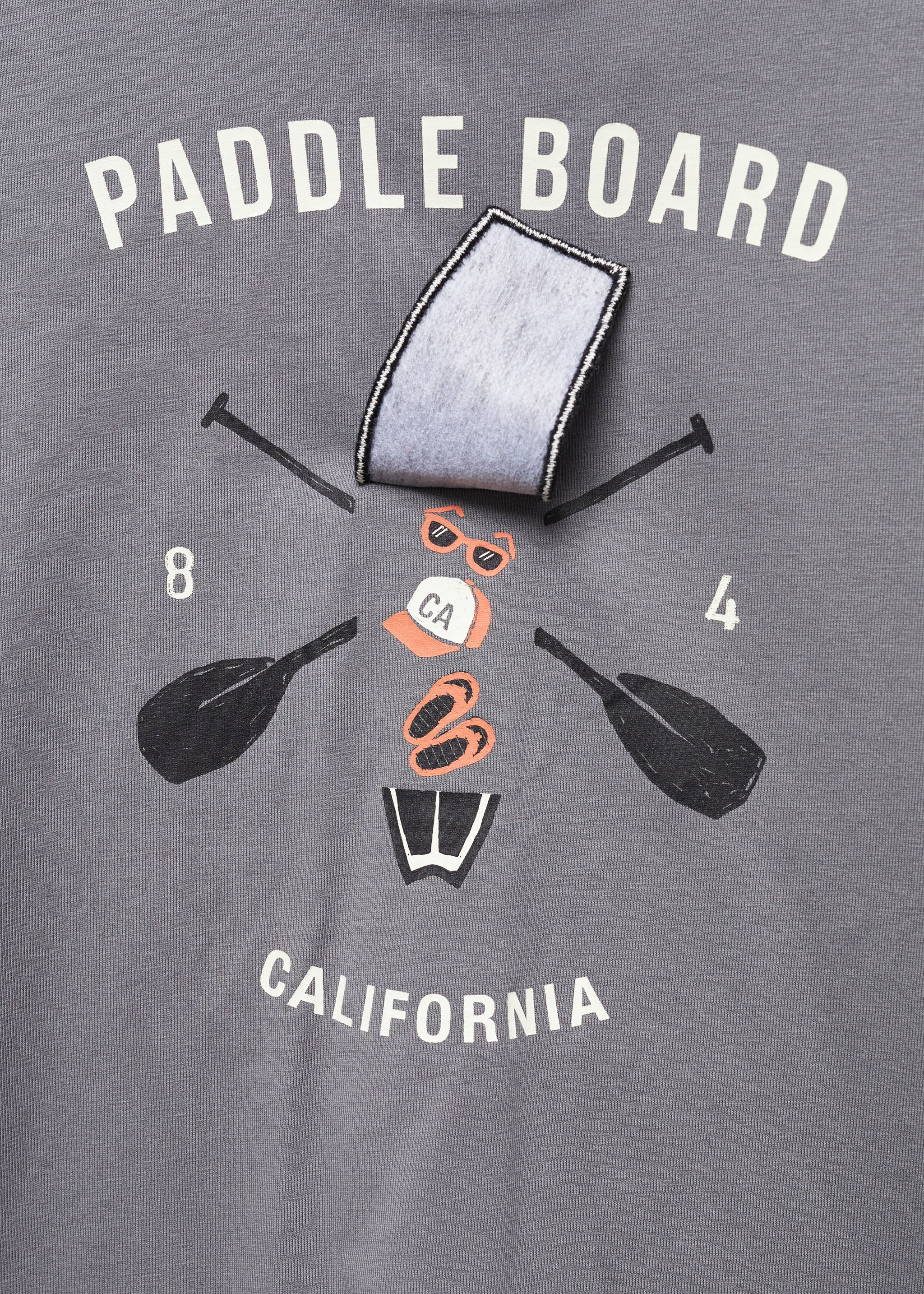 T-shirt imprimé surf - Détail de l'article 8, Gris anthracite. Ref: 67006013-00.
