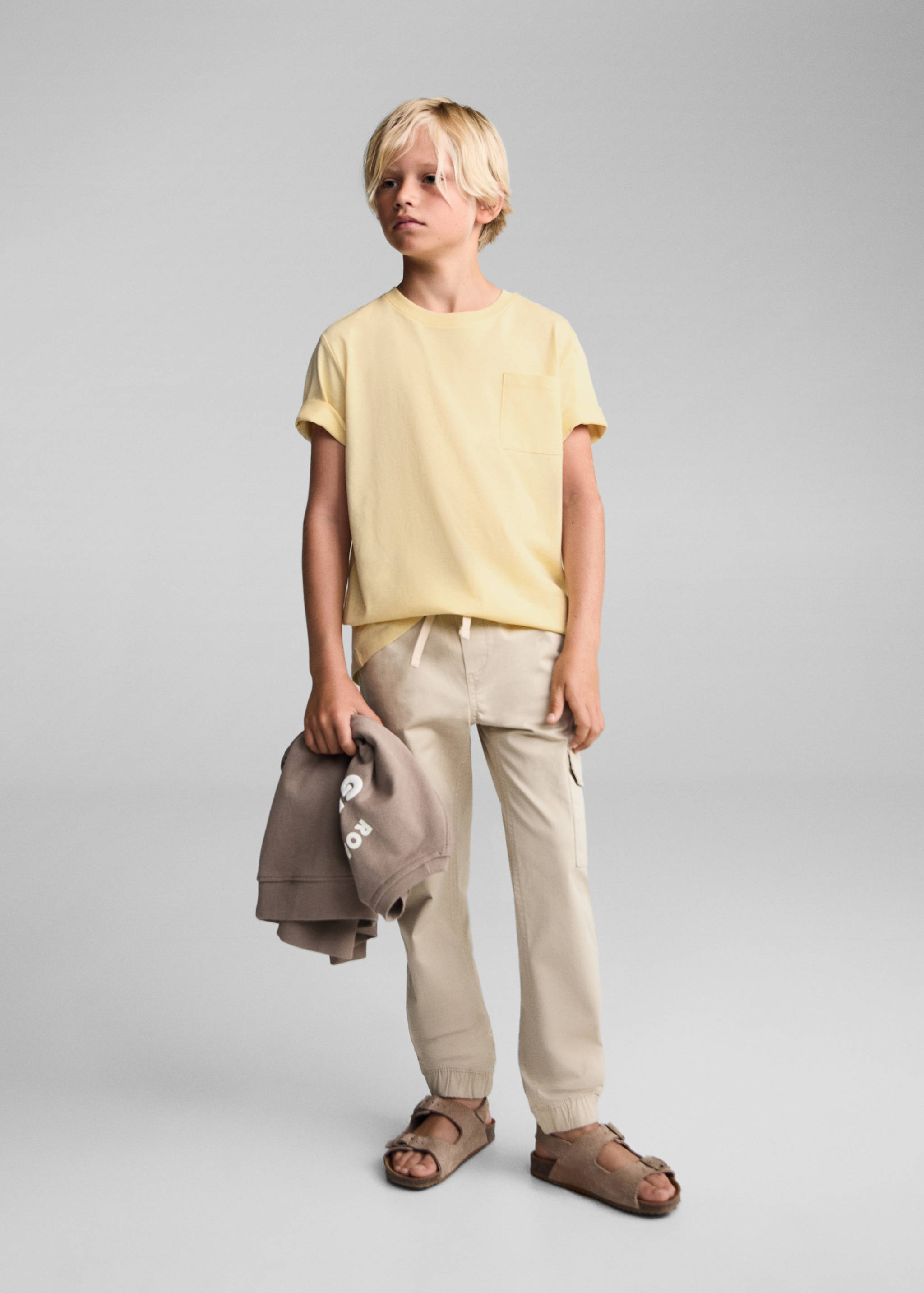 Basic-T-Shirt aus Baumwolle - Allgemeine Ansicht