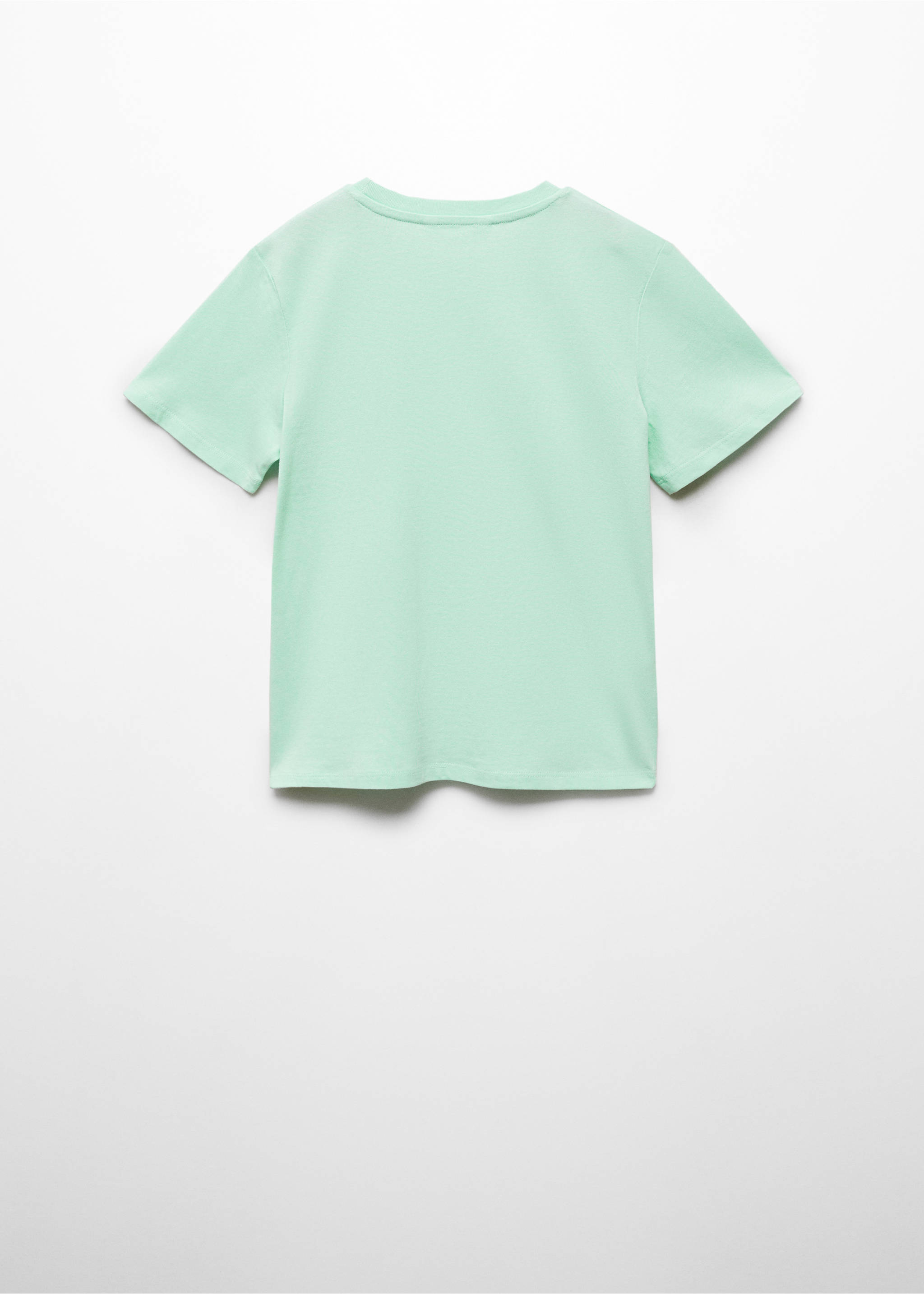 Essential cotton-blend T-shirt - Reverse of the article, Pastel Green. Ref: 67006019-00.
