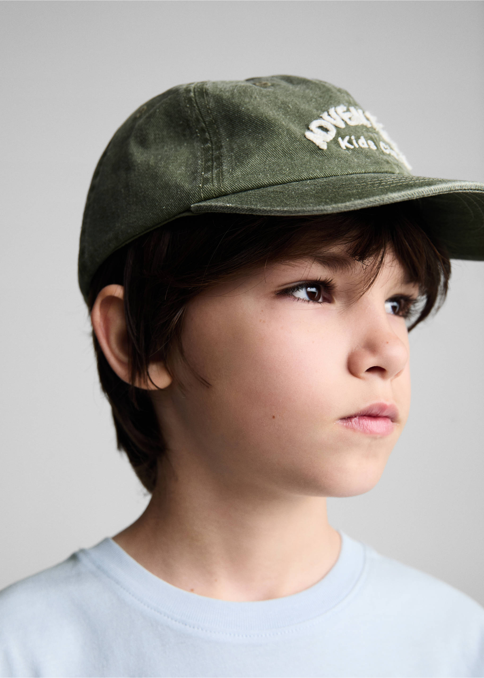 Basic-T-Shirt aus Baumwolle - Detail des Artikels 4, Himmelblau. Ref: 67006019-00.