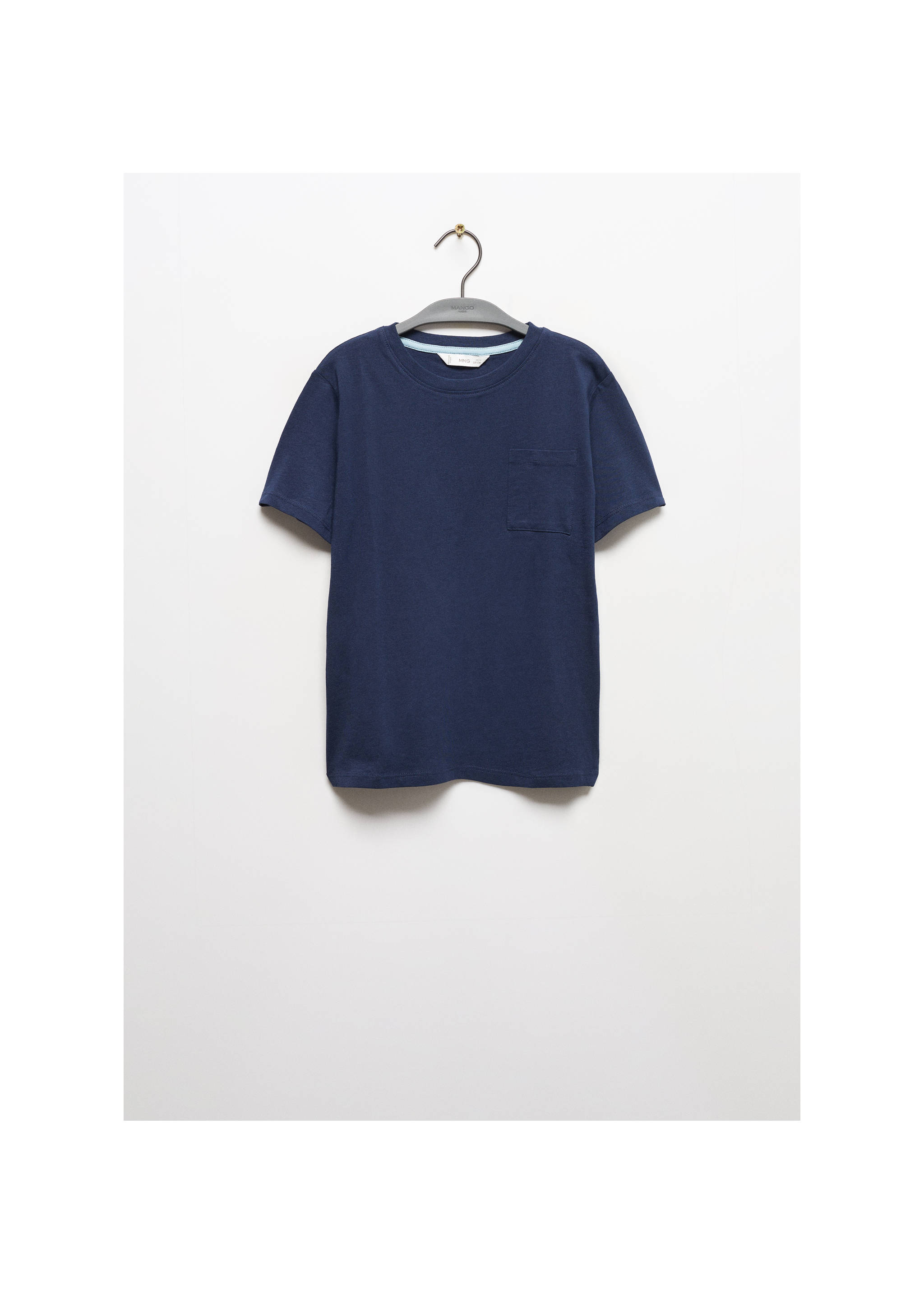 Essential cotton-blend T-shirt - Article without model, Dark Navy. Ref: 67006019-00.