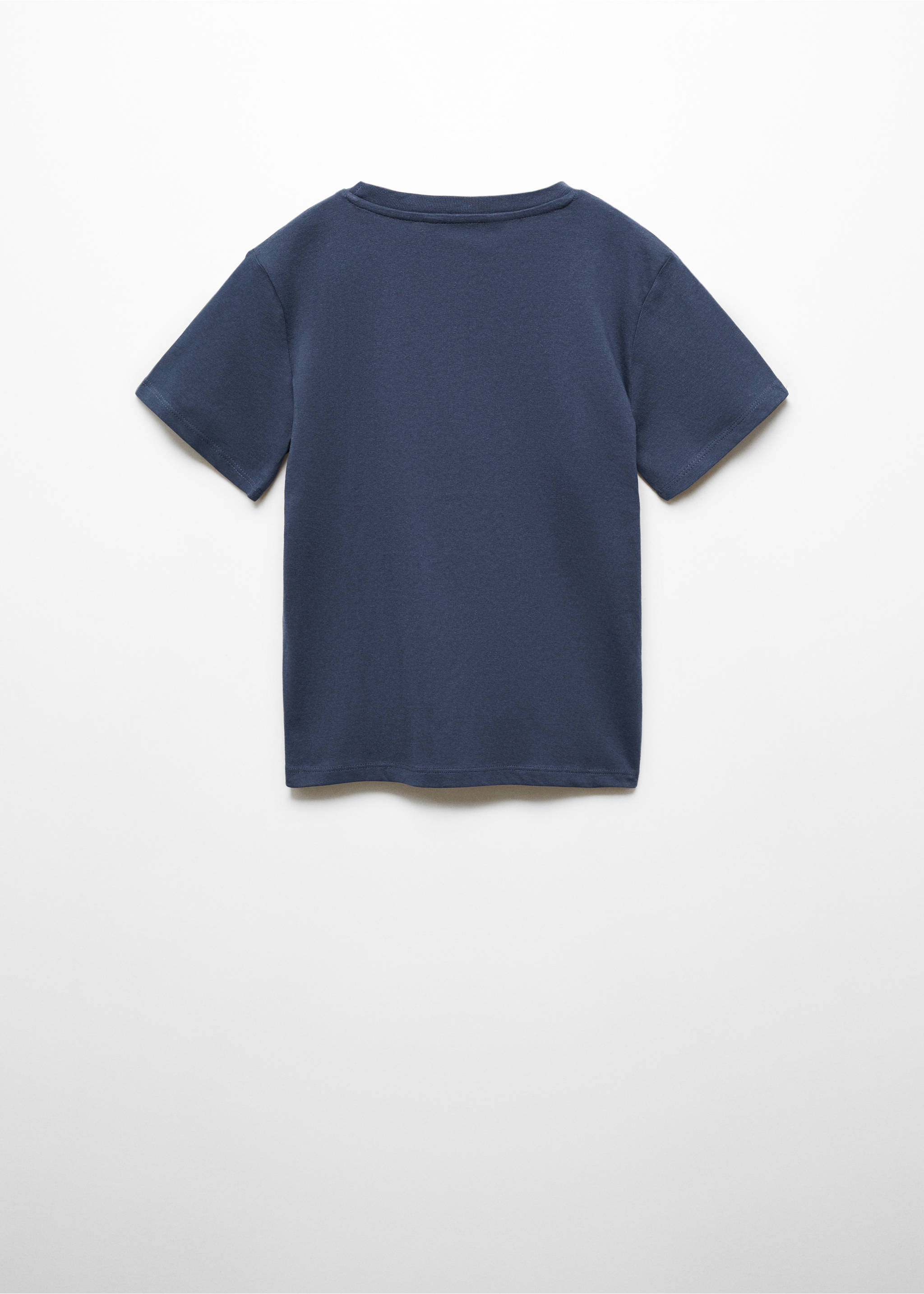 Essential cotton-blend T-shirt - Reverse of the article, Dark Navy. Ref: 67006019-00.