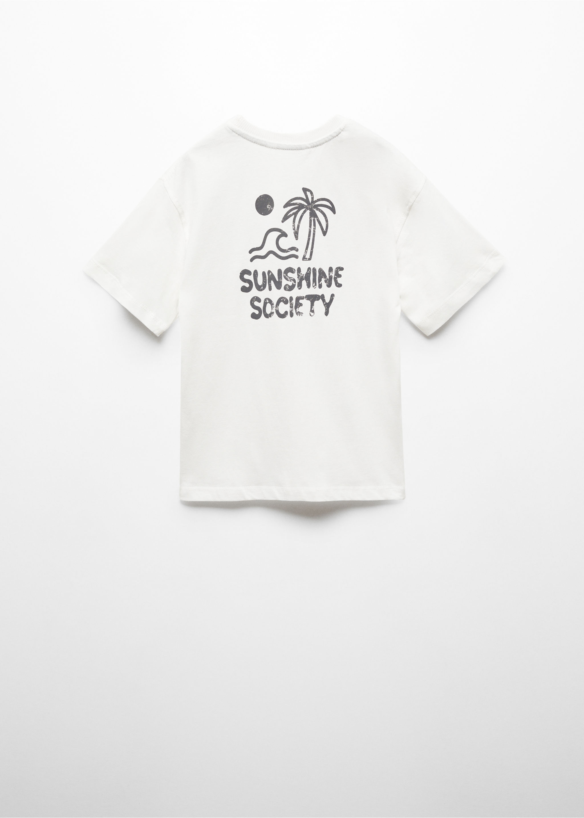 Short-sleeved printed t-shirt - Reverse of the article