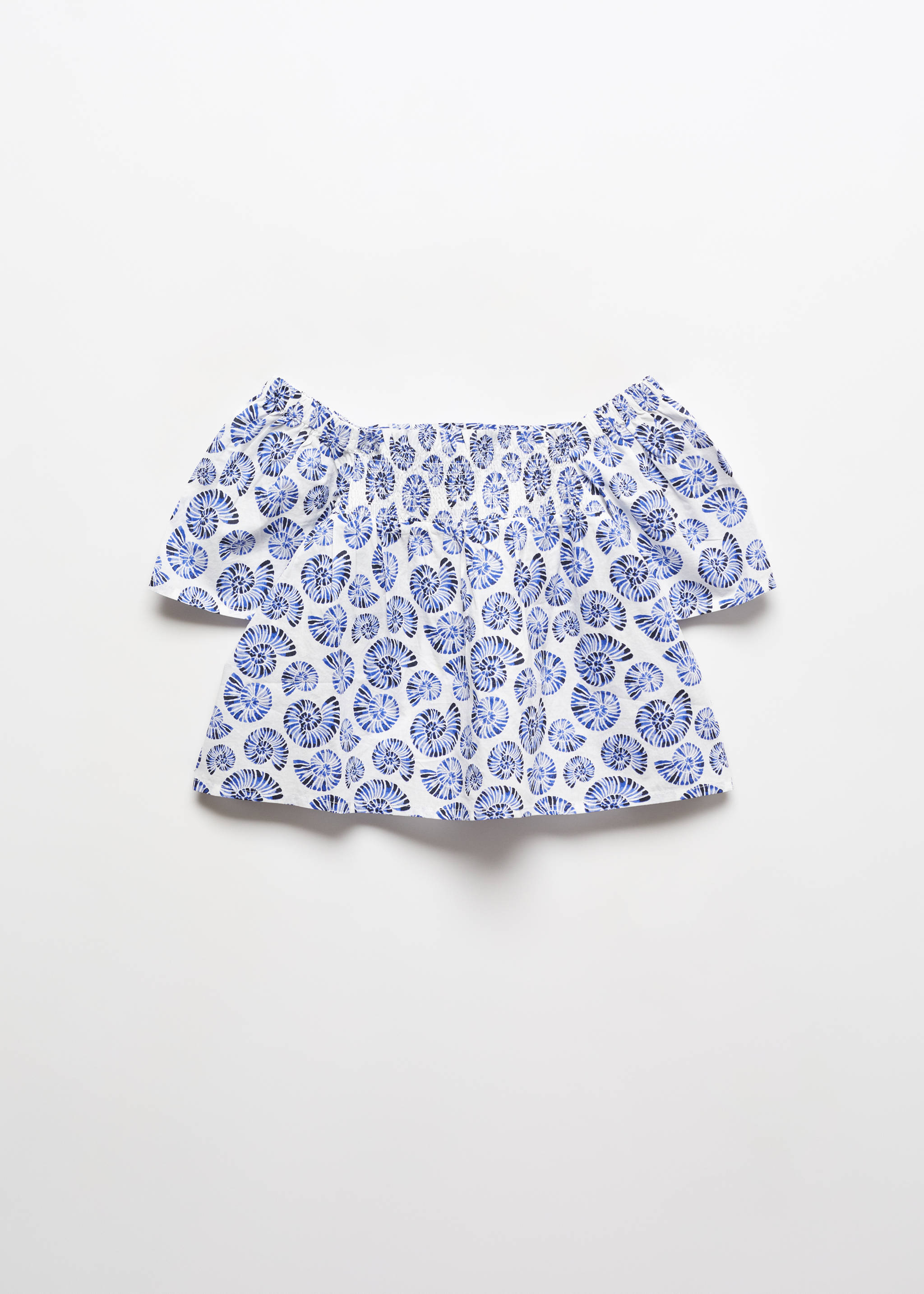 Ruched printed blouse - Article without model