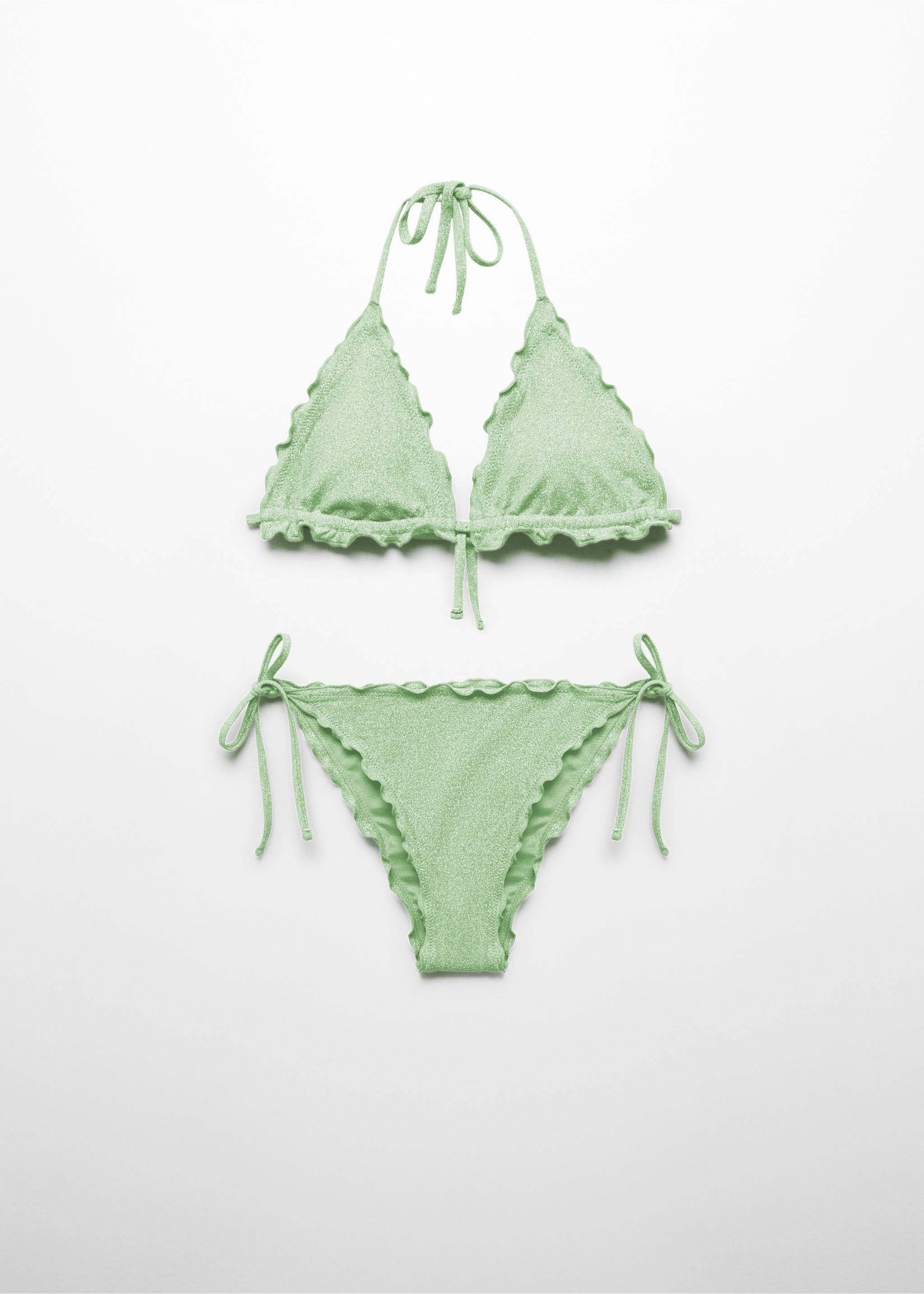 Bikini aus Lurex - Artikel ohne Model, Grün. Ref: 67006041-00.