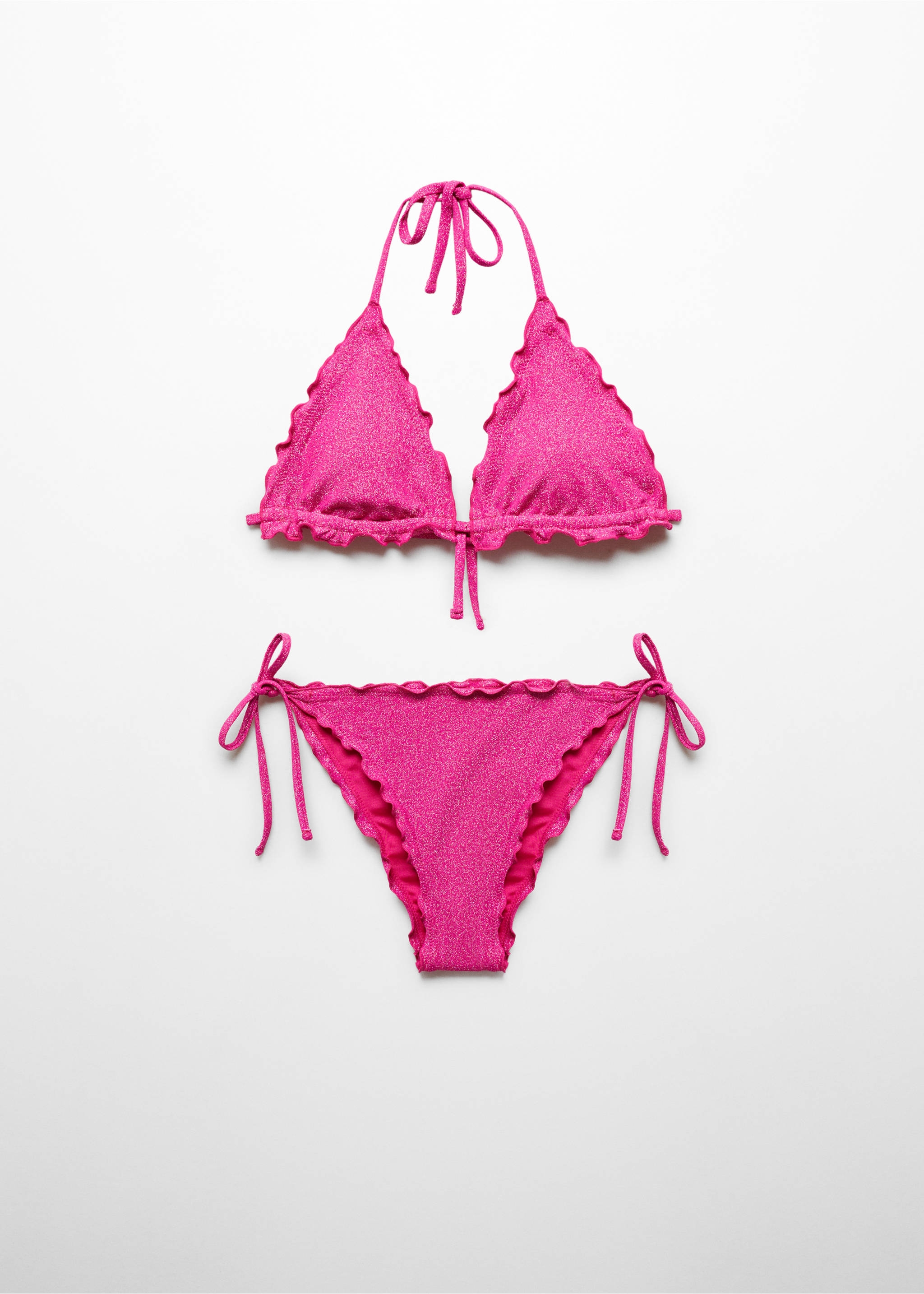 Lurex bikini - Article without model, Fuchsia. Ref: 67006041-00.