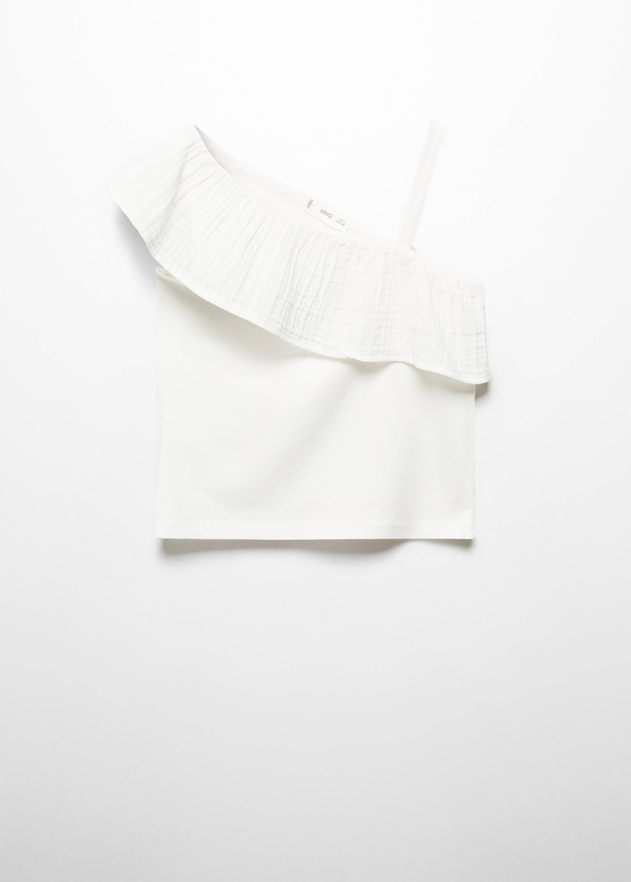 Ruffled asymmetric T-shirt - Article without model