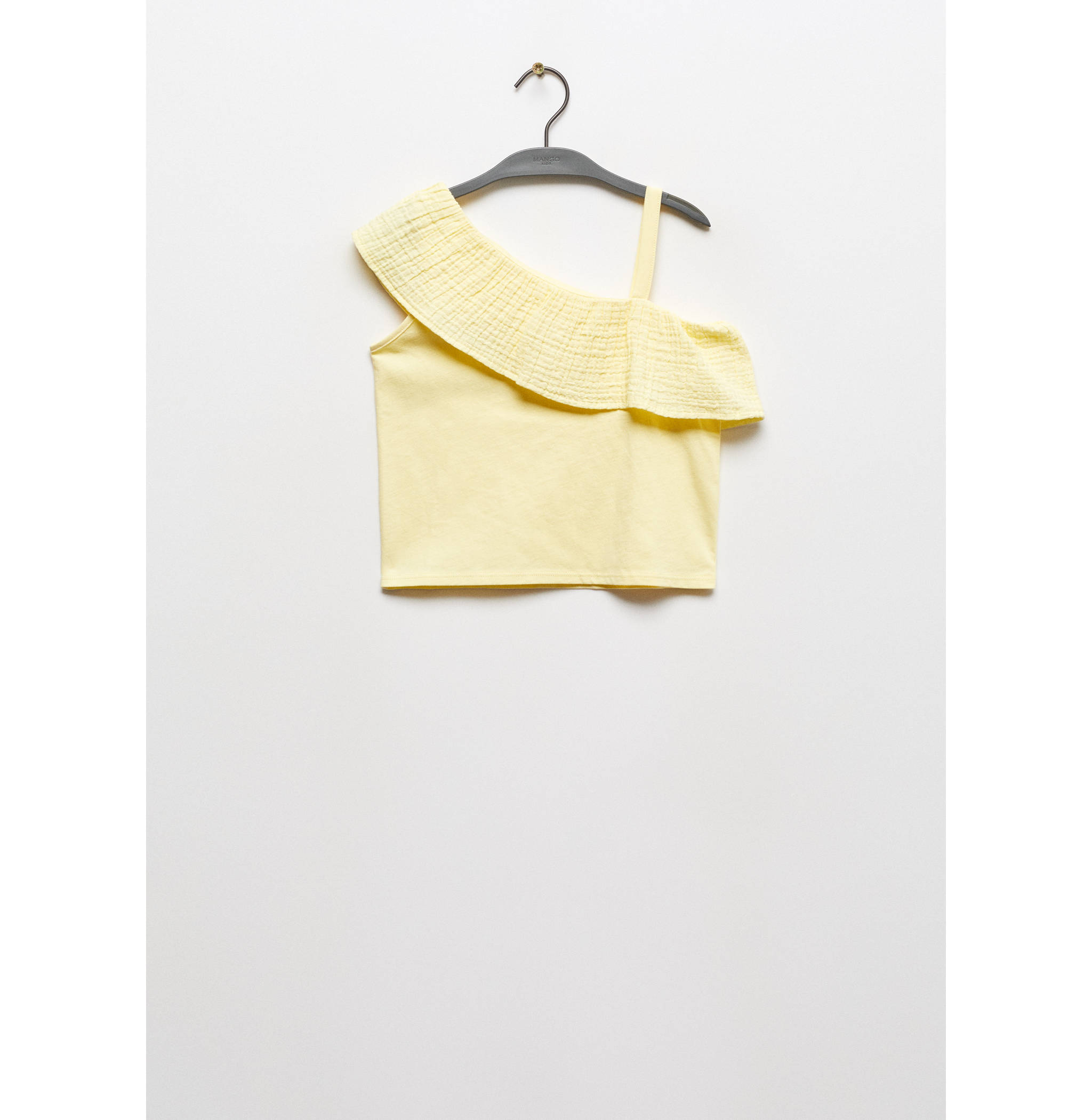 Ruffled asymmetric T-shirt - Article without model