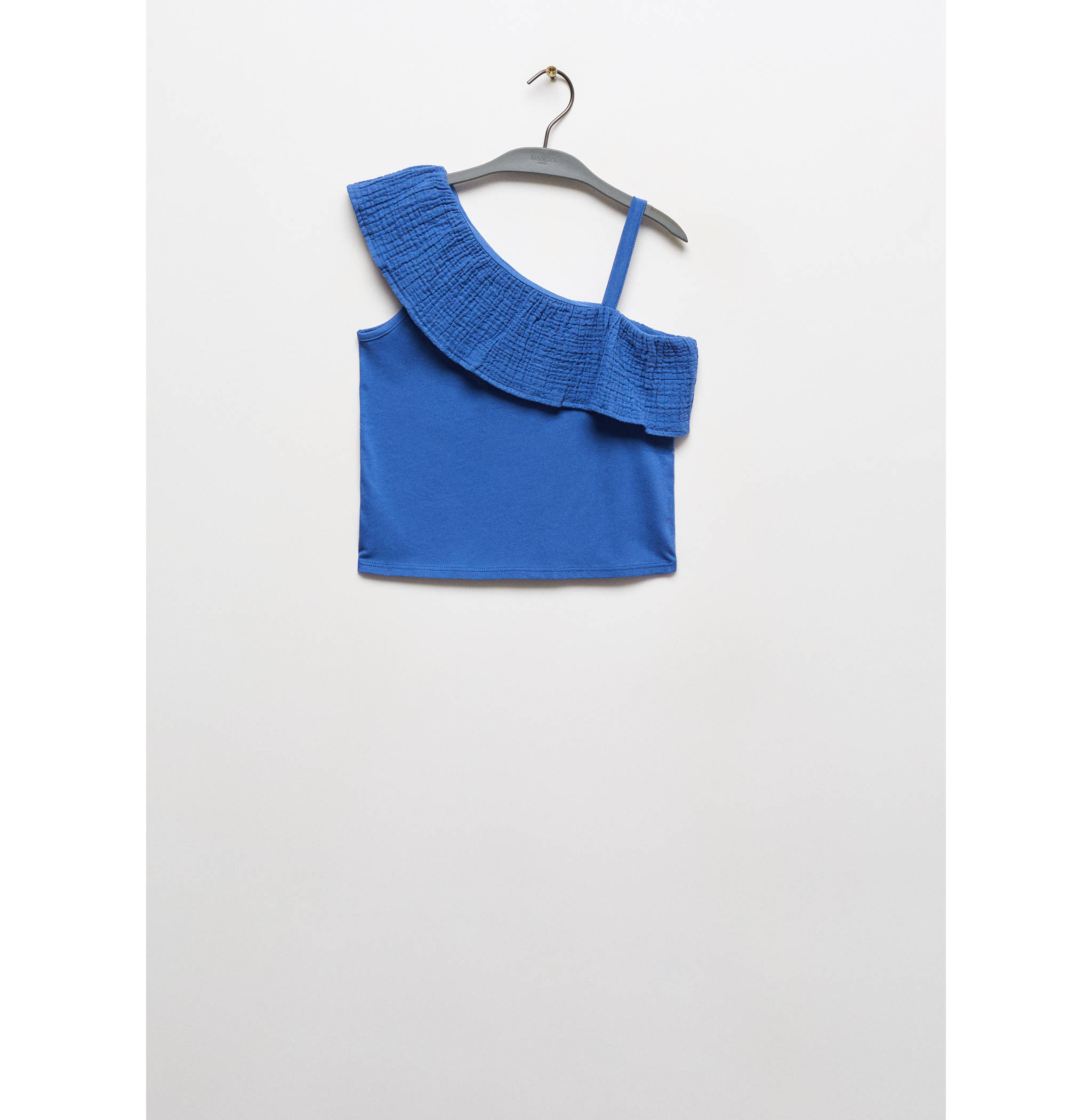 Ruffled asymmetric T-shirt - Article without model