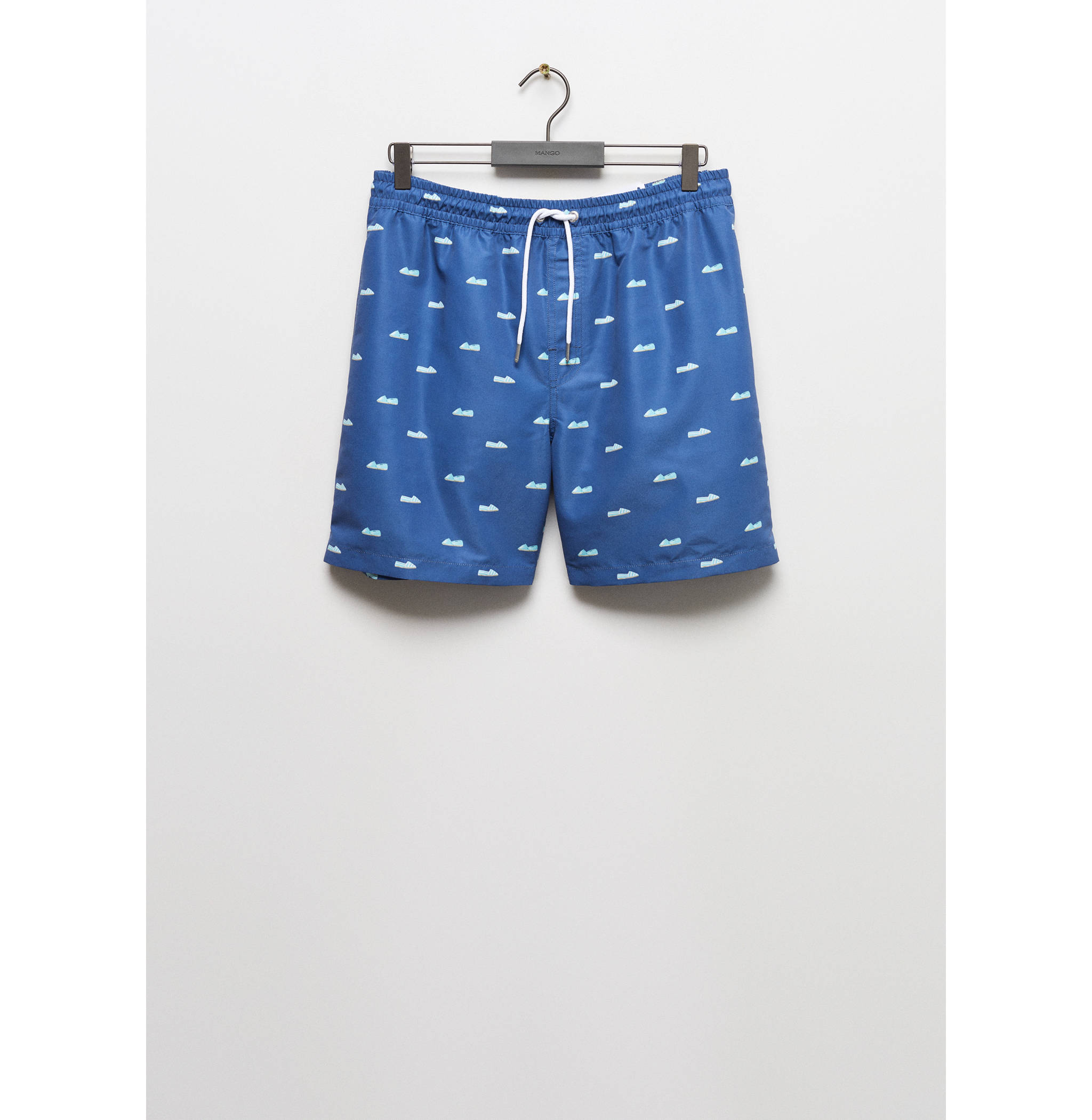 Espadrille-print swimsuit with drawstring - Article without model