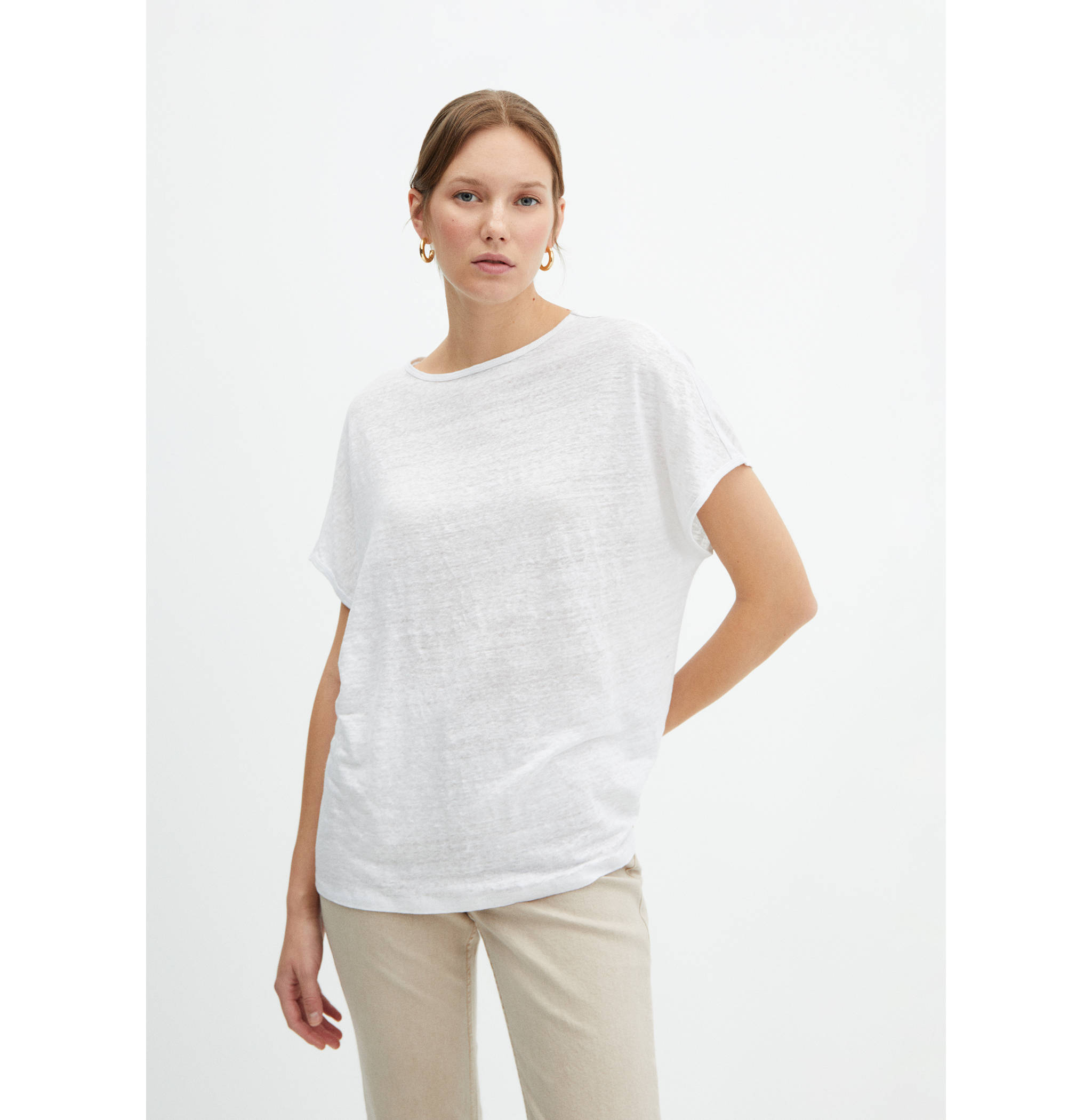 100% linen T-shirt - Medium plane