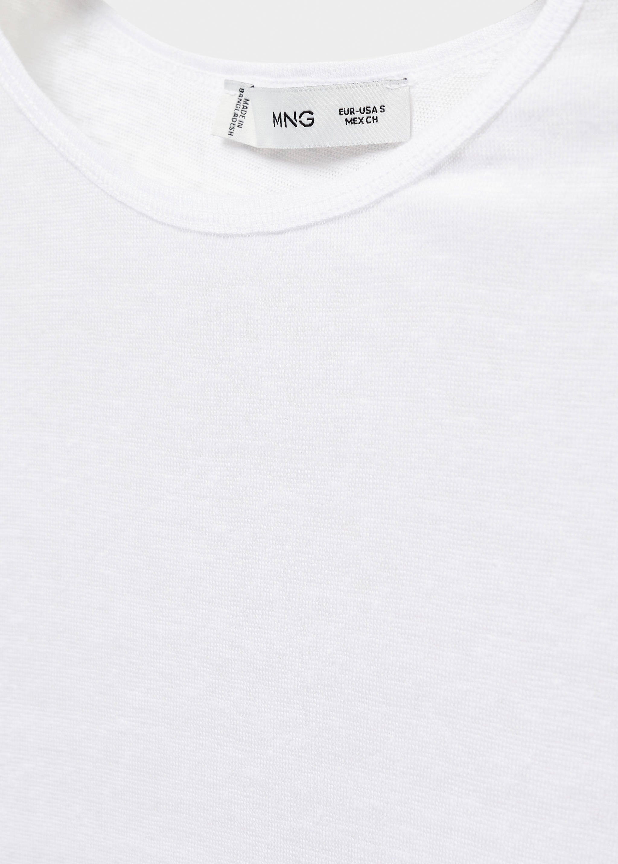 100% linen T-shirt - Details of the article 8