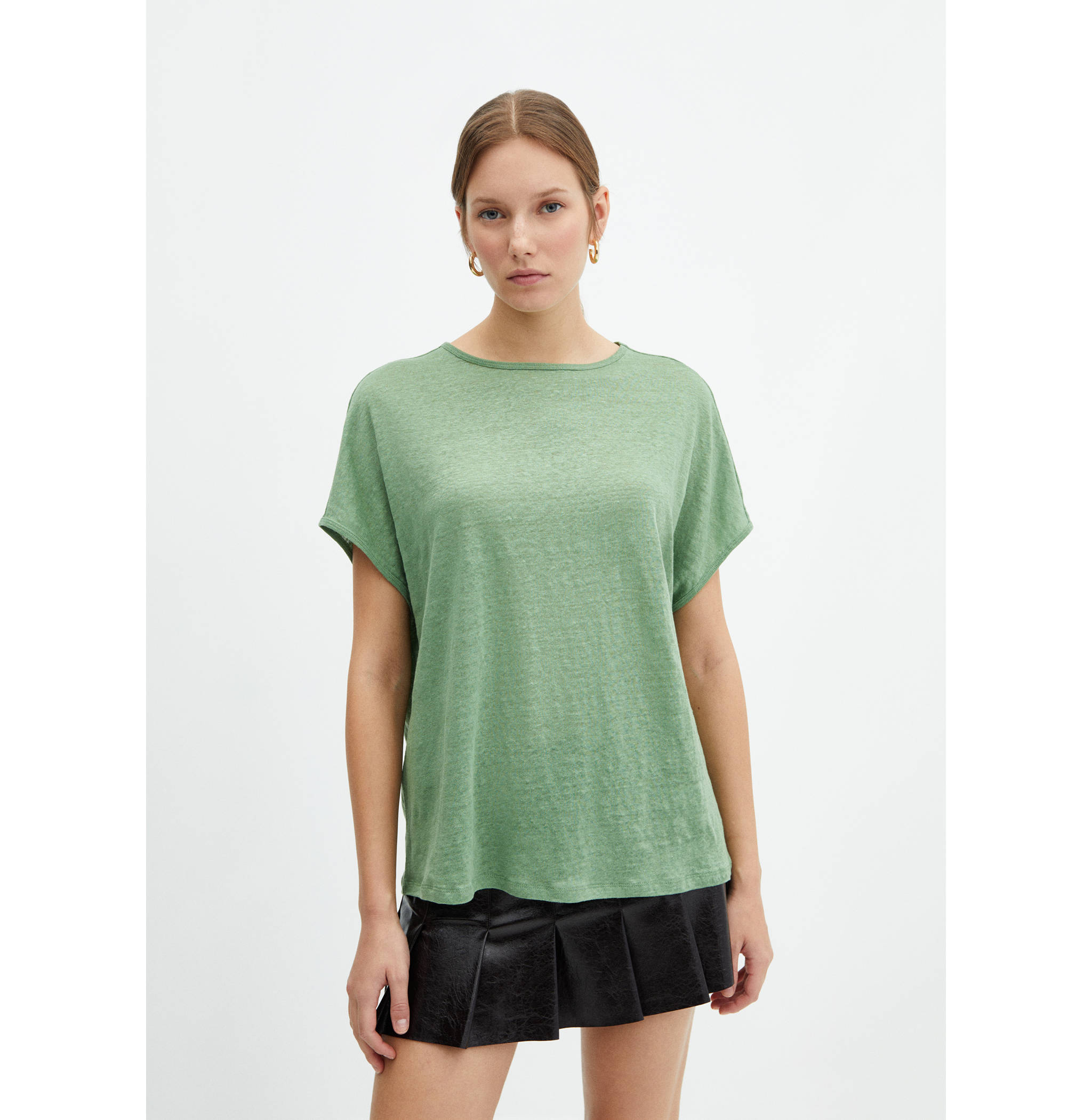 100% linen T-shirt - Medium plane