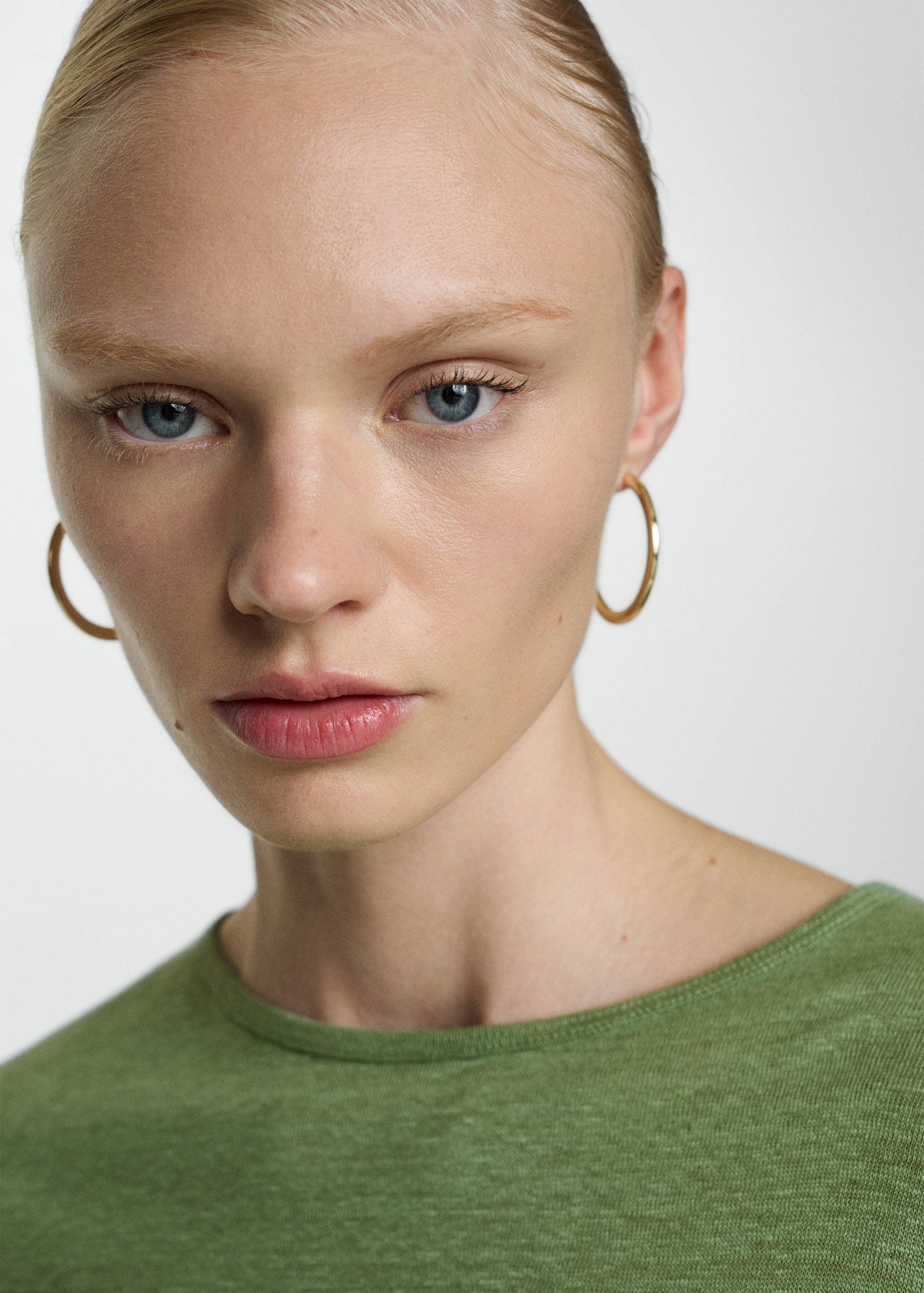 100% linen T-shirt - Details of the article 1