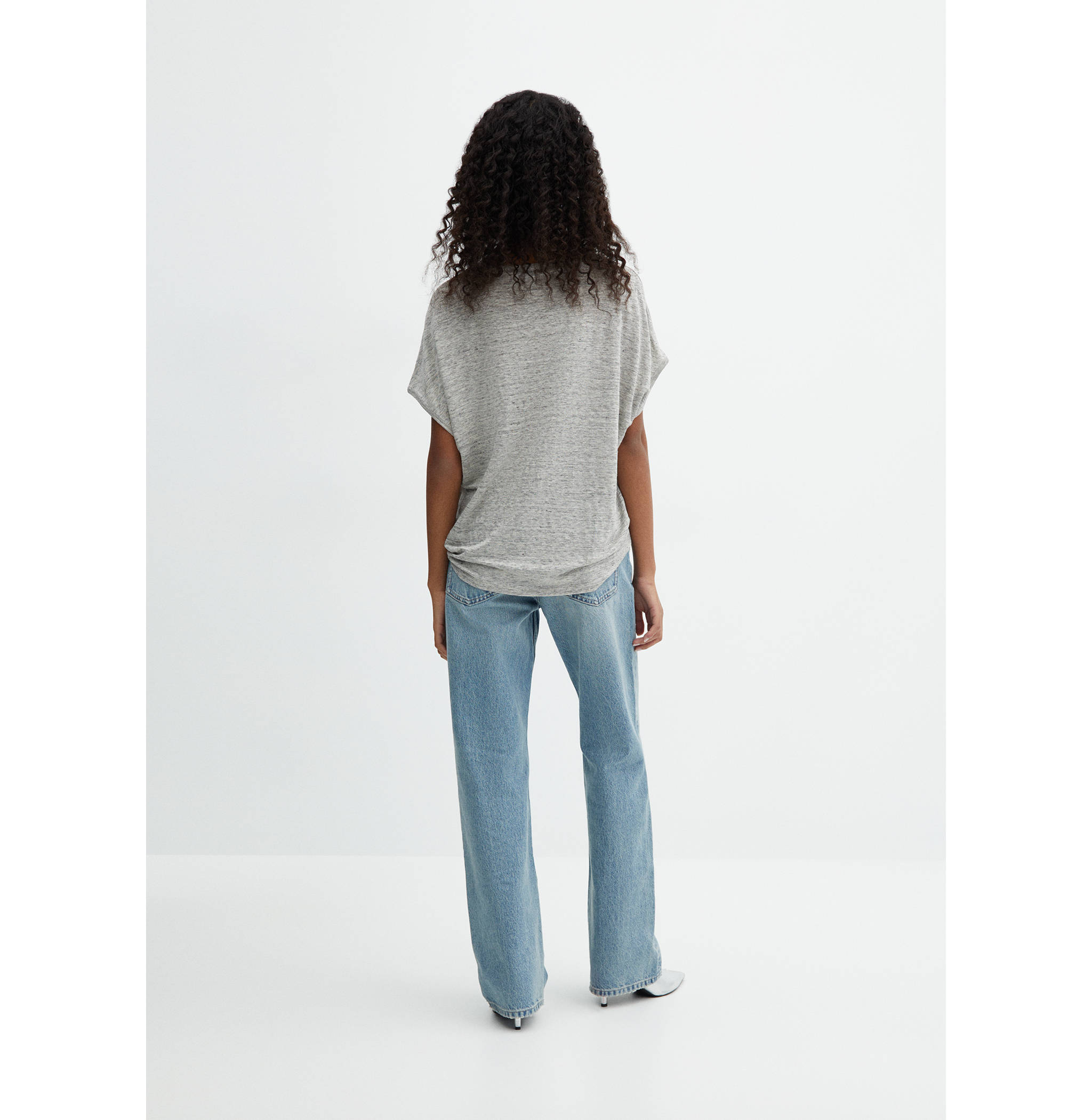 100% linen T-shirt - Reverse of the article