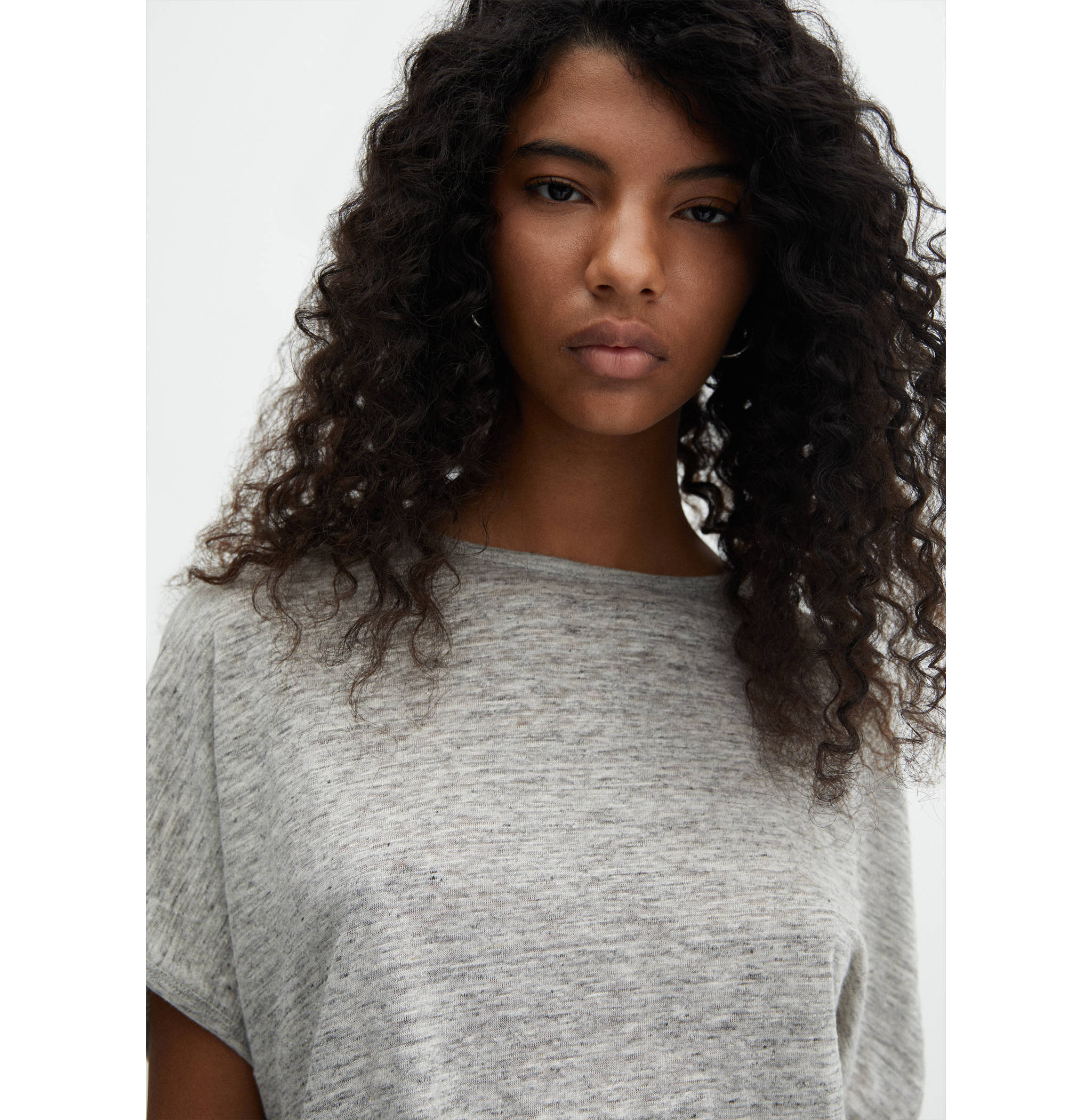 100% linen T-shirt - Details of the article 1