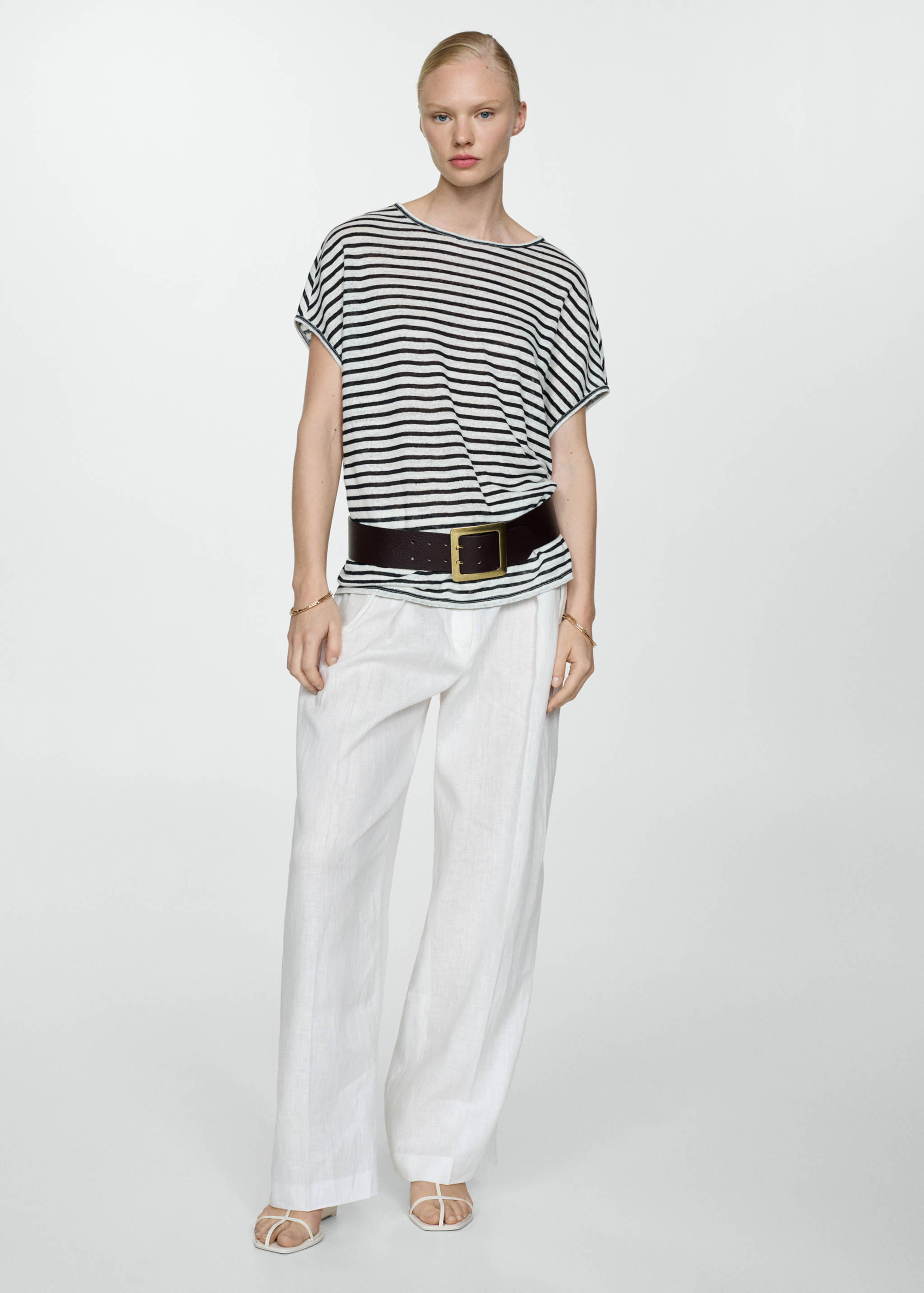 T-shirt 100 % lin - Plan général