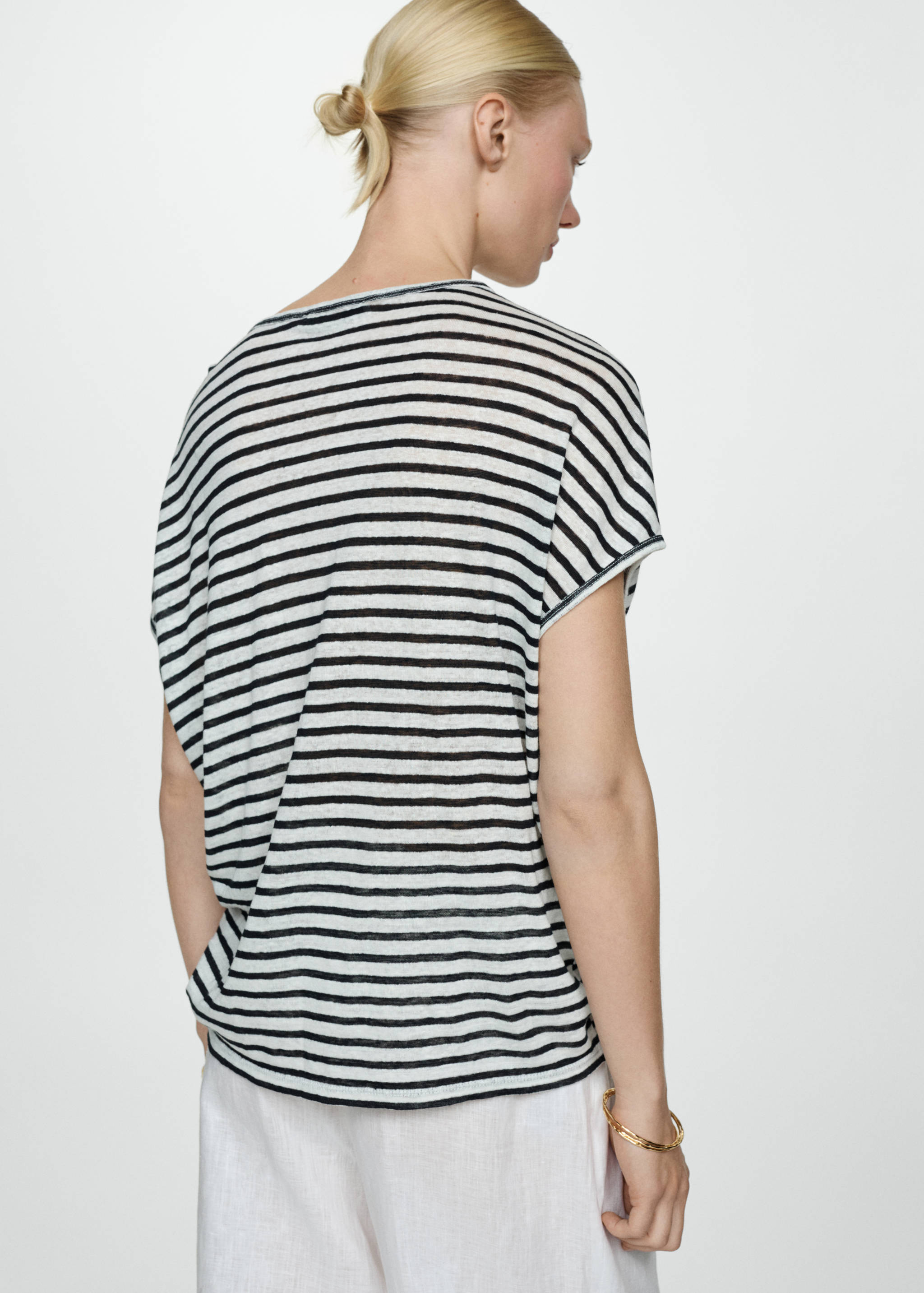 T-shirt 100 % lin - Verso de l’article