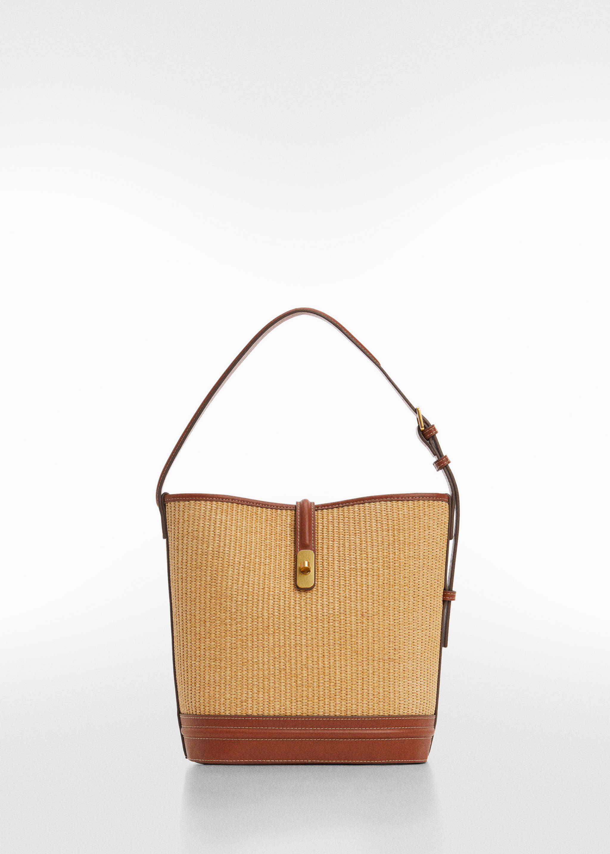 Bolso bucket efecto rafia - Artículo sin modelo