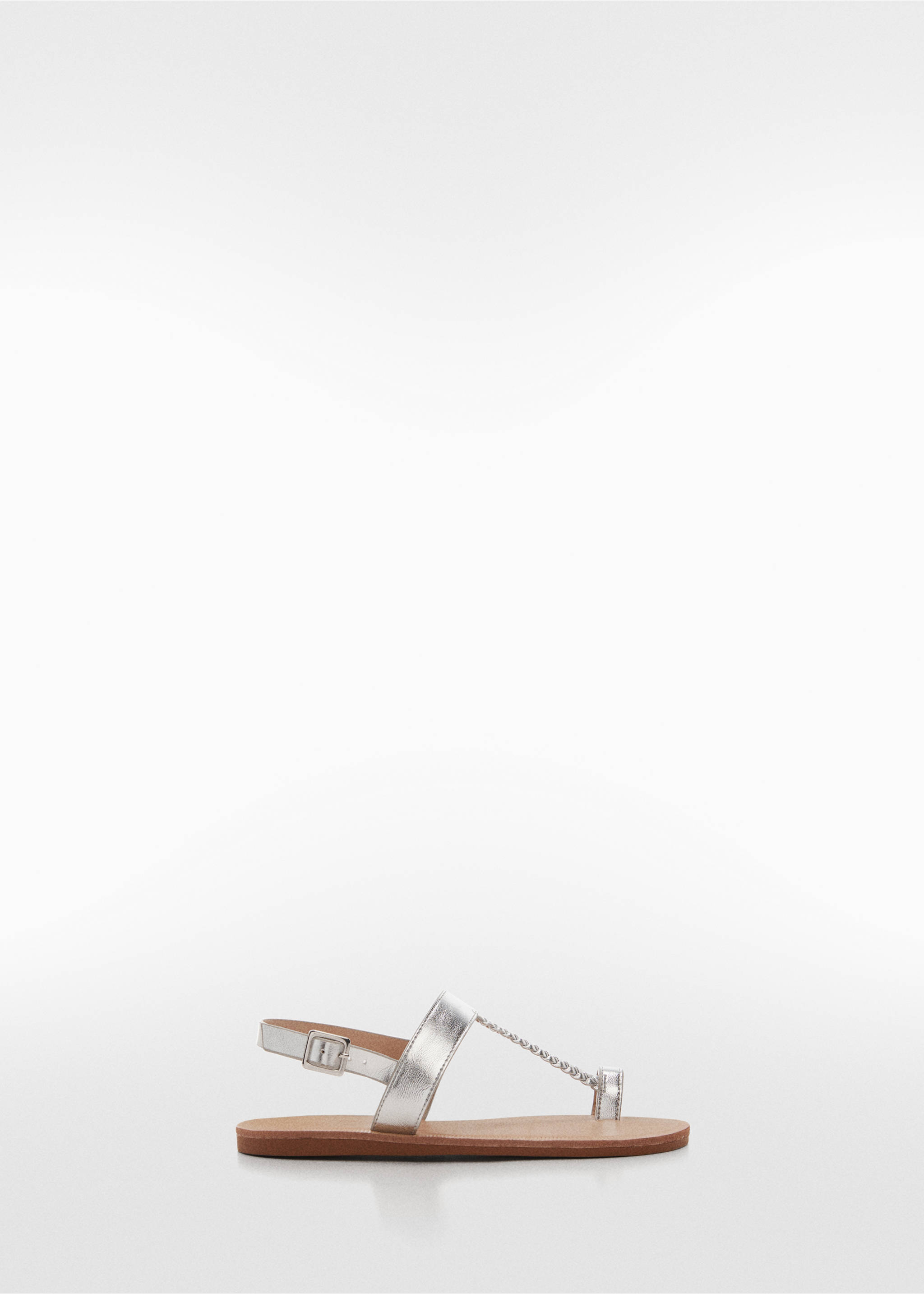 Metallic straps sandals - Article without model, Silver. Ref: 67006335-00.