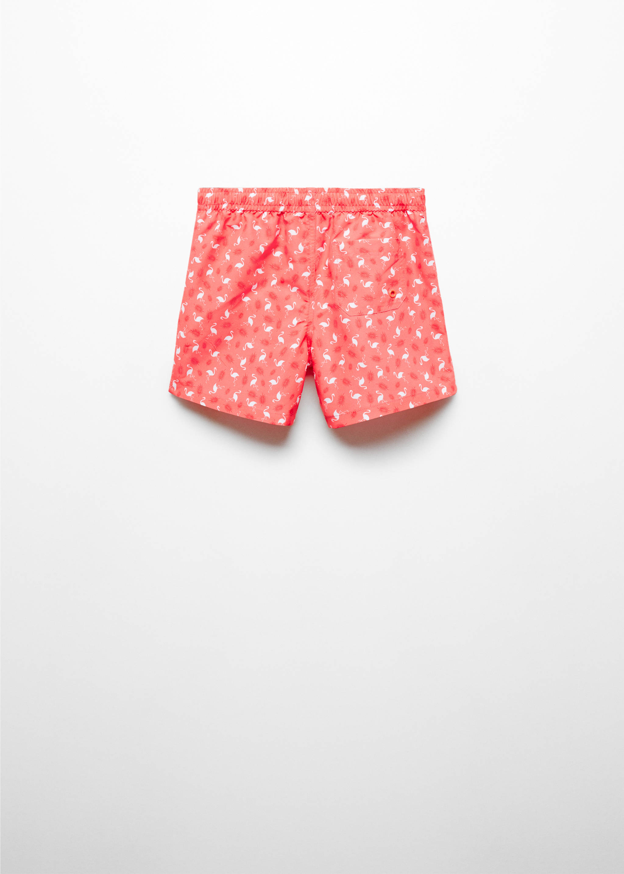 Flamingo-print swimsuit - Reverse of the article