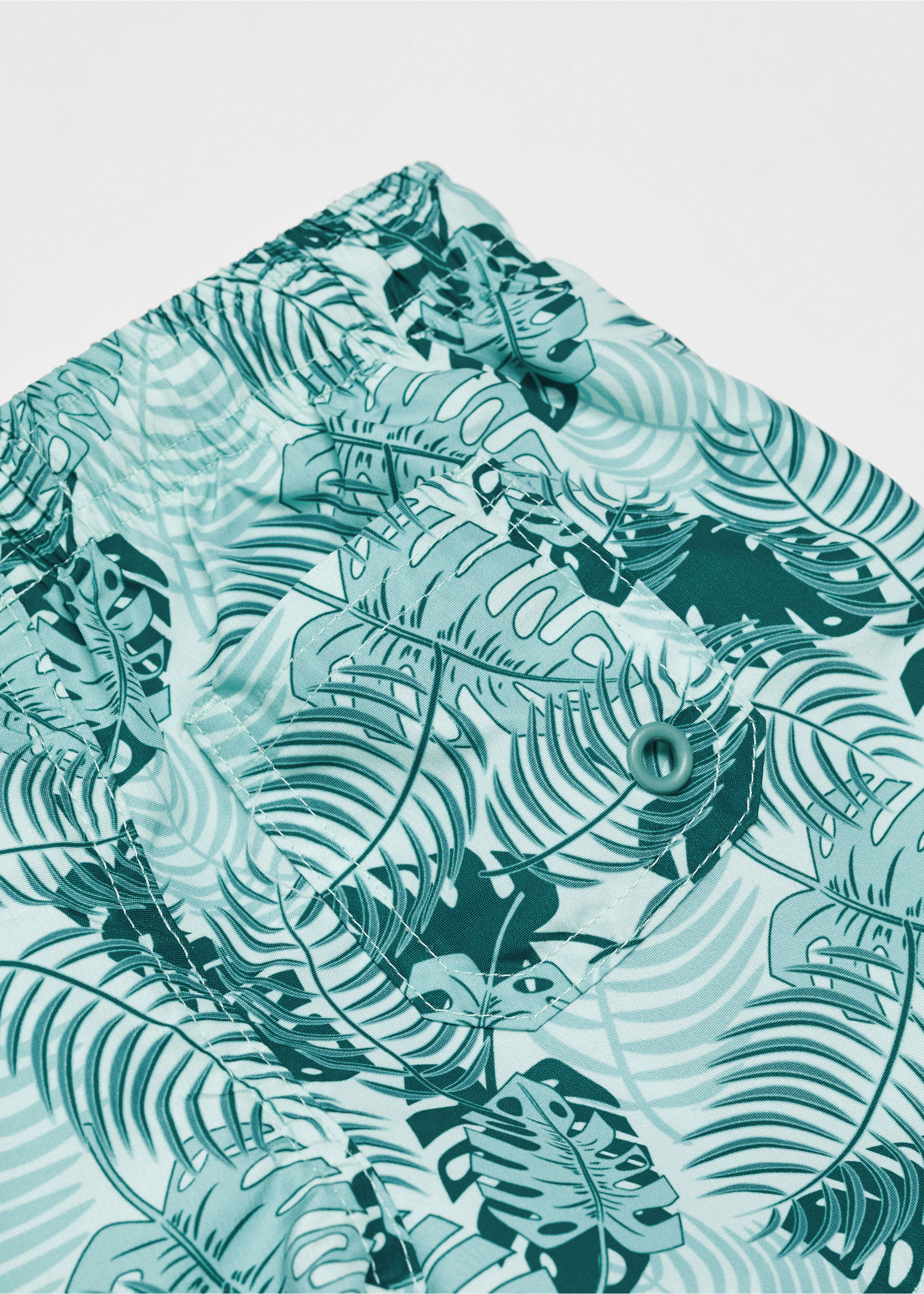 Leaf-print swimsuit - Details of the article 0