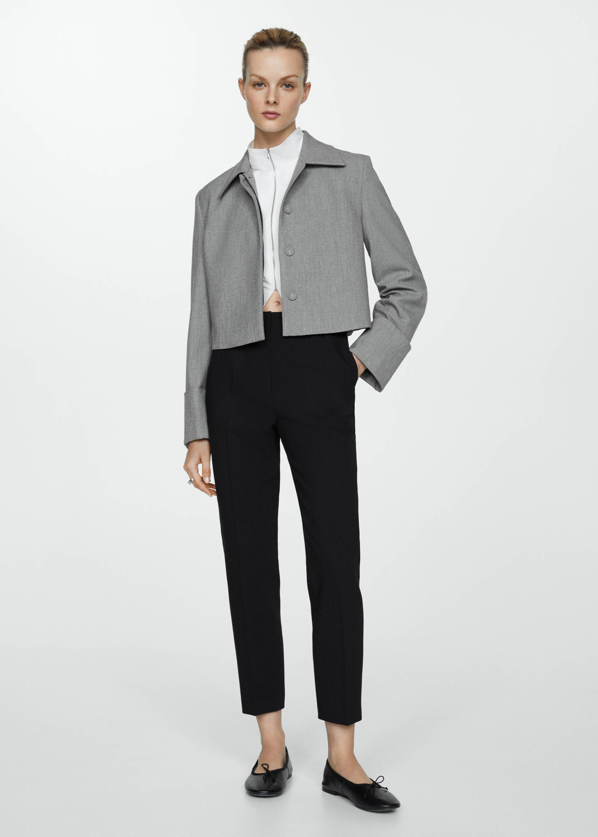 Pleat detail trousers - General plane