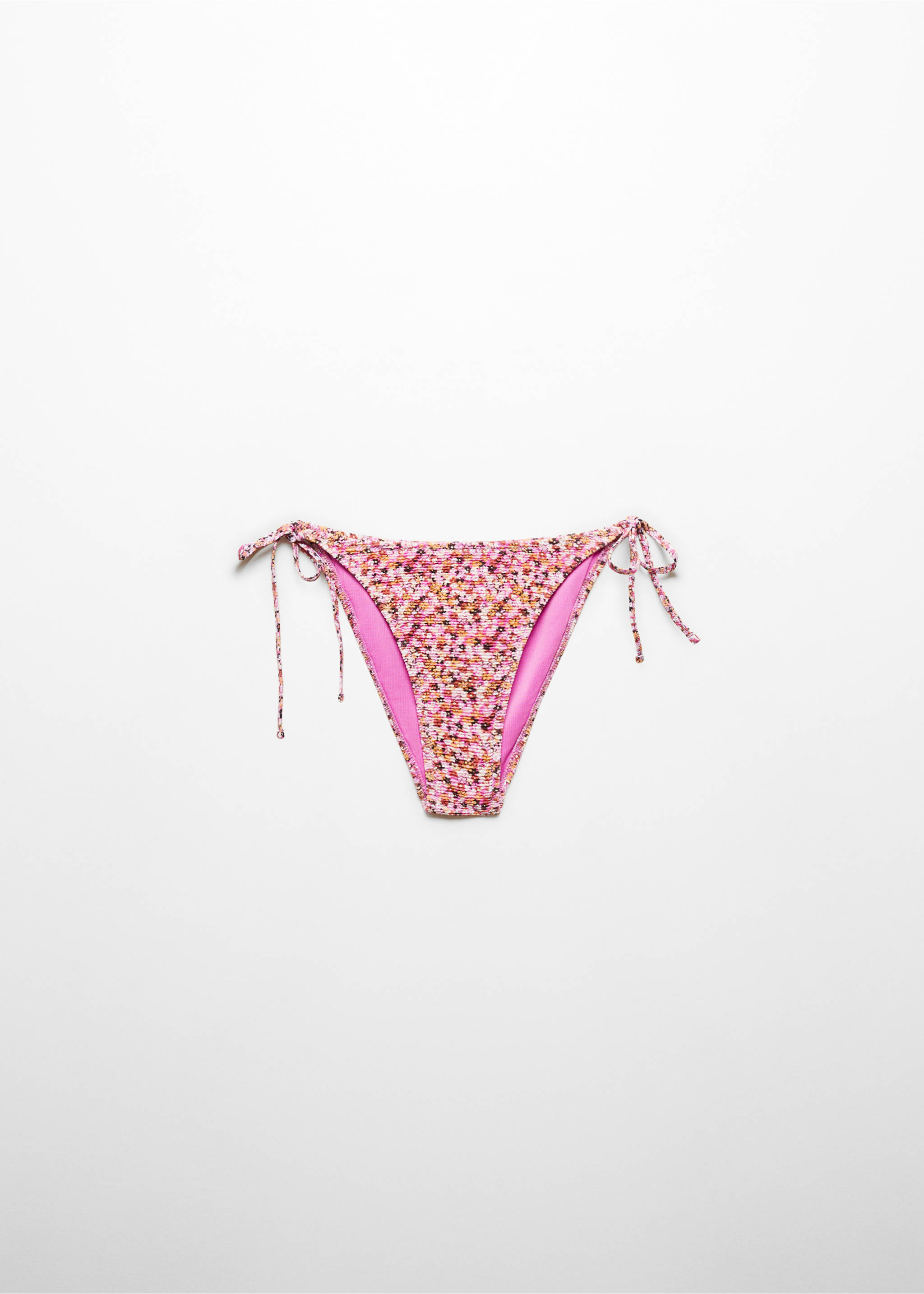 Classic floral bikini bottoms - Article without model, Pink. Ref: 67006740-00.
