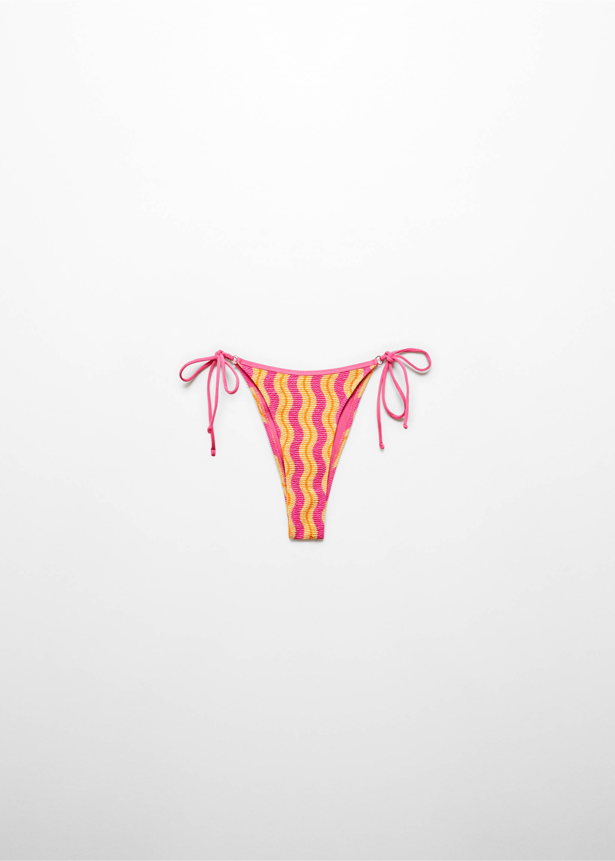 Printed bikini bottom - Article without model, Fuchsia. Ref: 67006741-00.