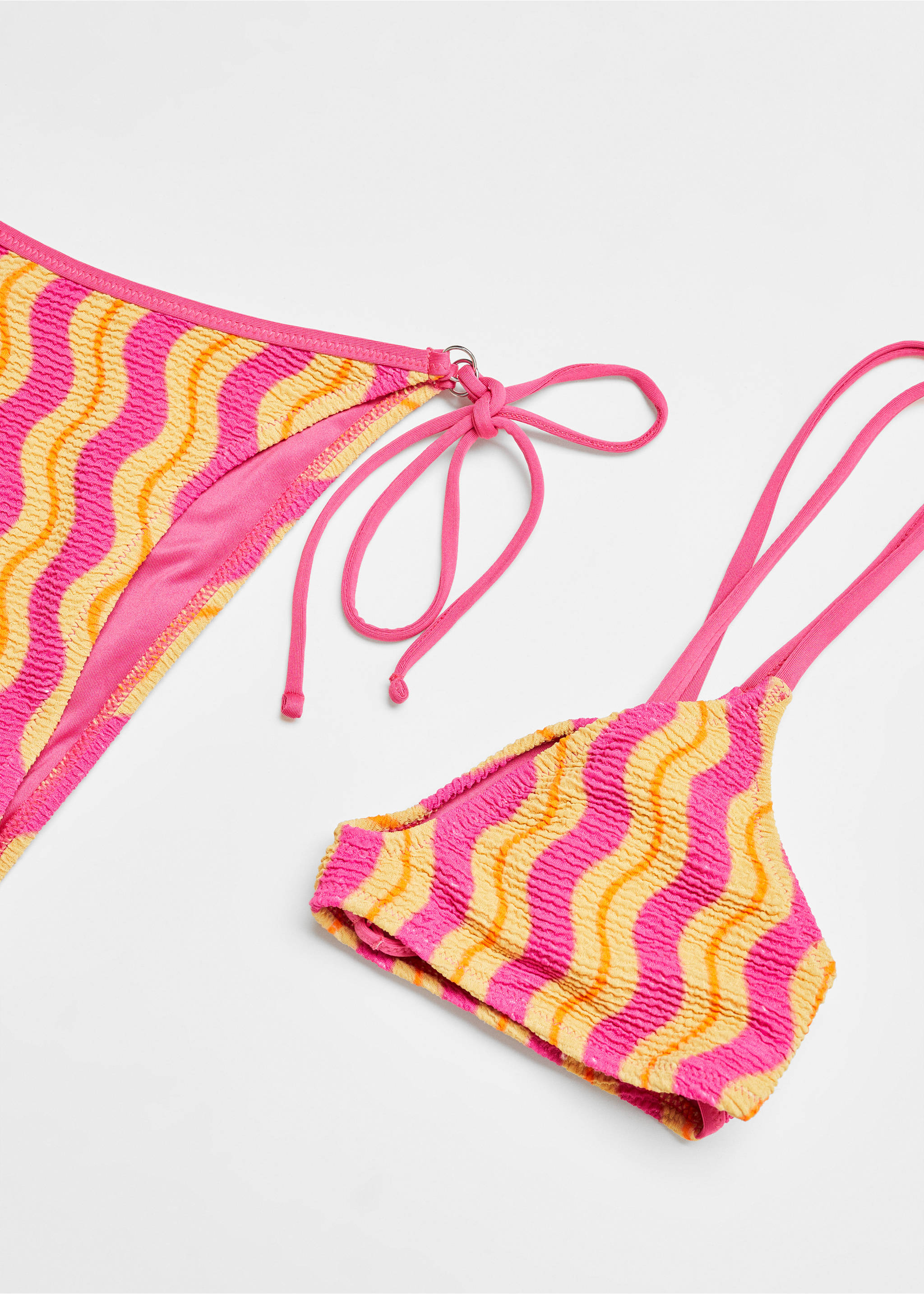 Printed bikini bottom - Details of the article 8, Fuchsia. Ref: 67006741-00.