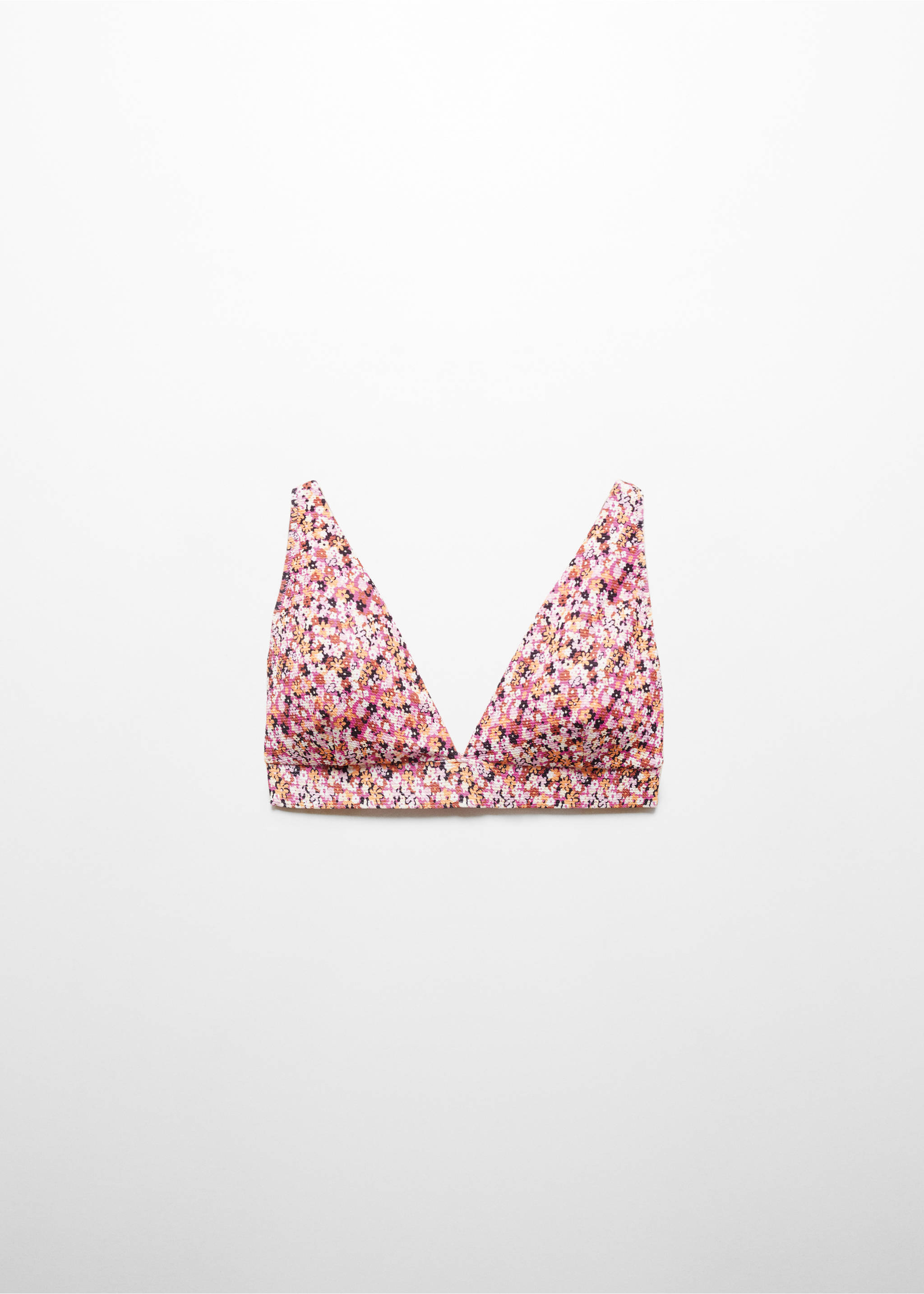 Haut bikini à fleurs - Article sans modèle, Rose. Ref: 67006743-00.