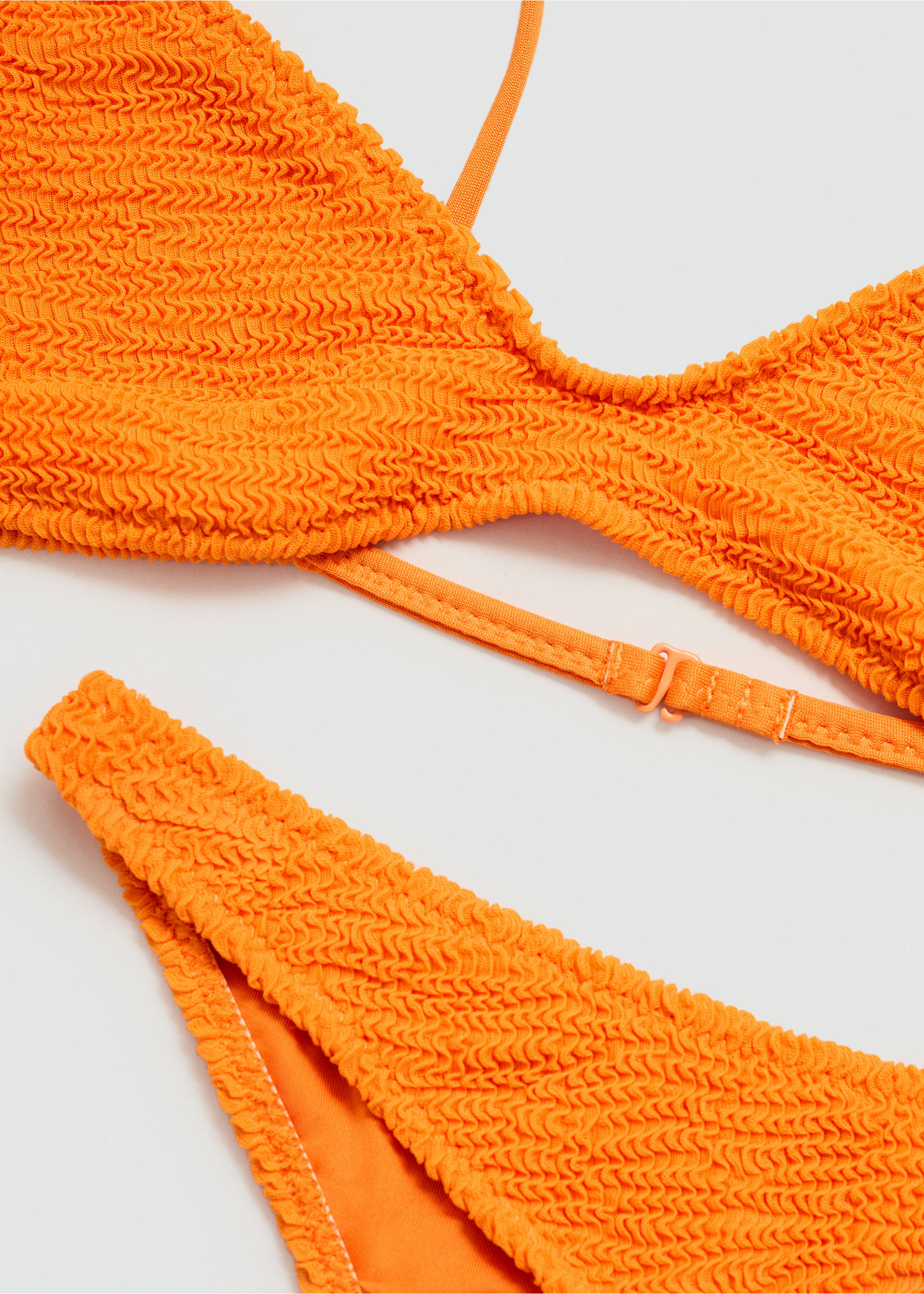 Haut bikini texturé - Détail de l'article 8, Orange. Ref: 67006749-00.