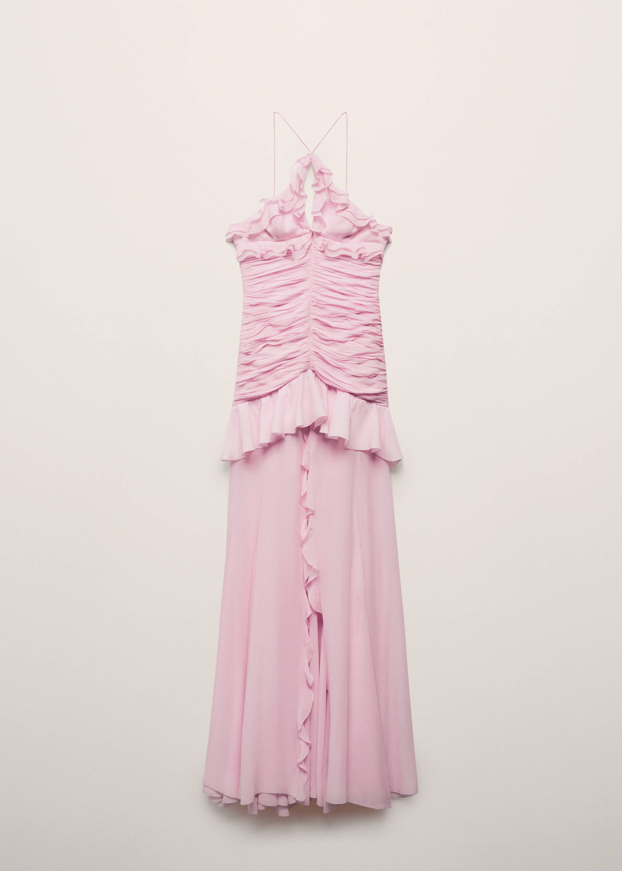 Drapiertes Neckholderkleid - Artikel ohne Model