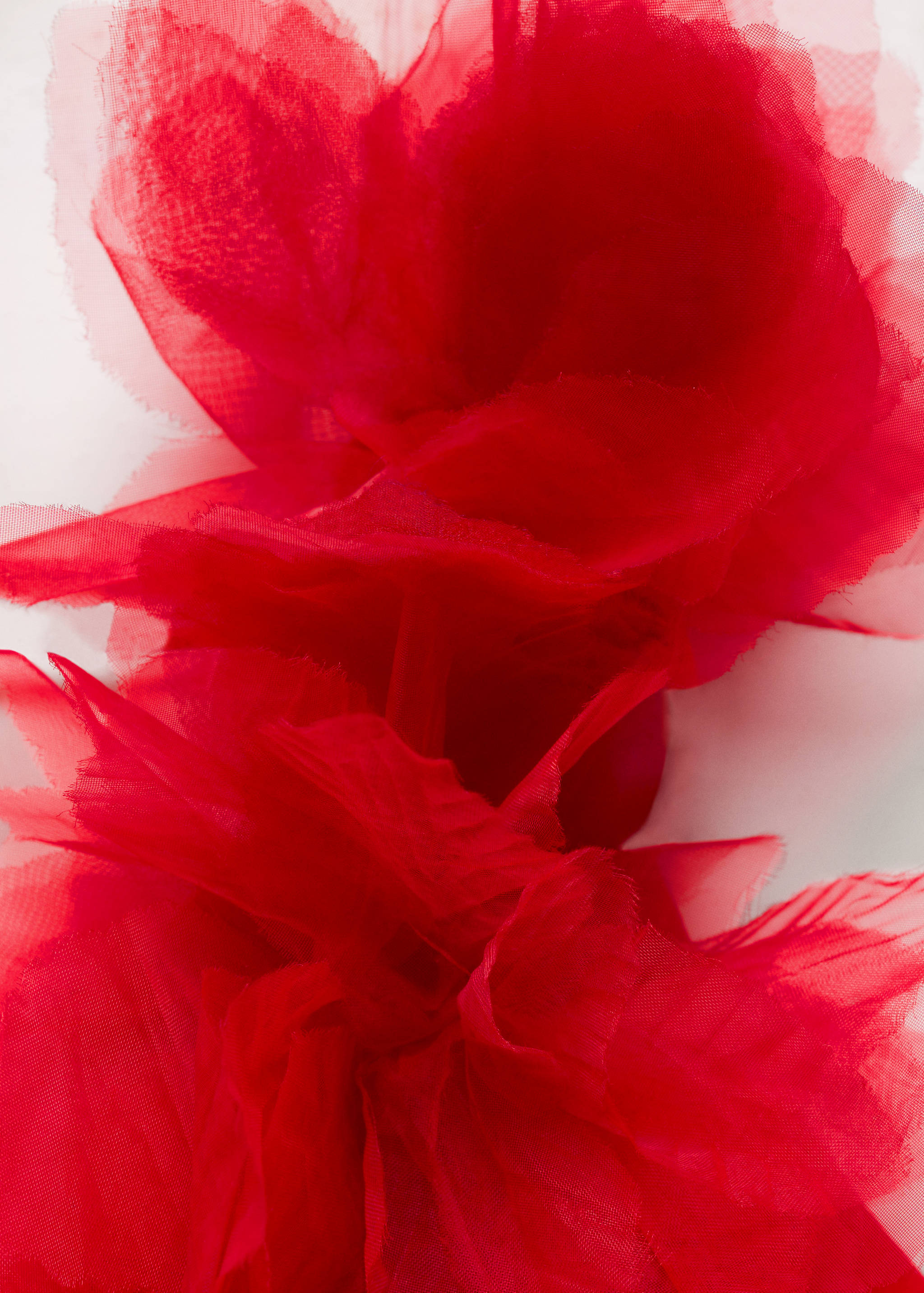 Asymmetrical dress with flower detail - Details of the article 8