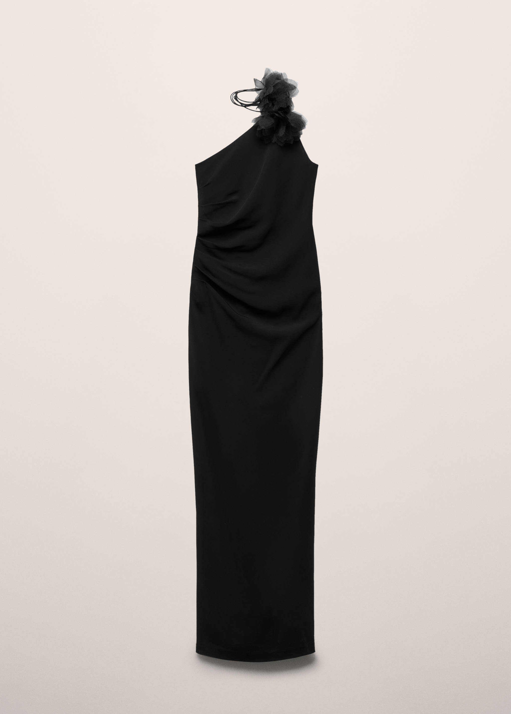 Asymmetrisches Kleid mit Blumendetail - Artikel ohne Model