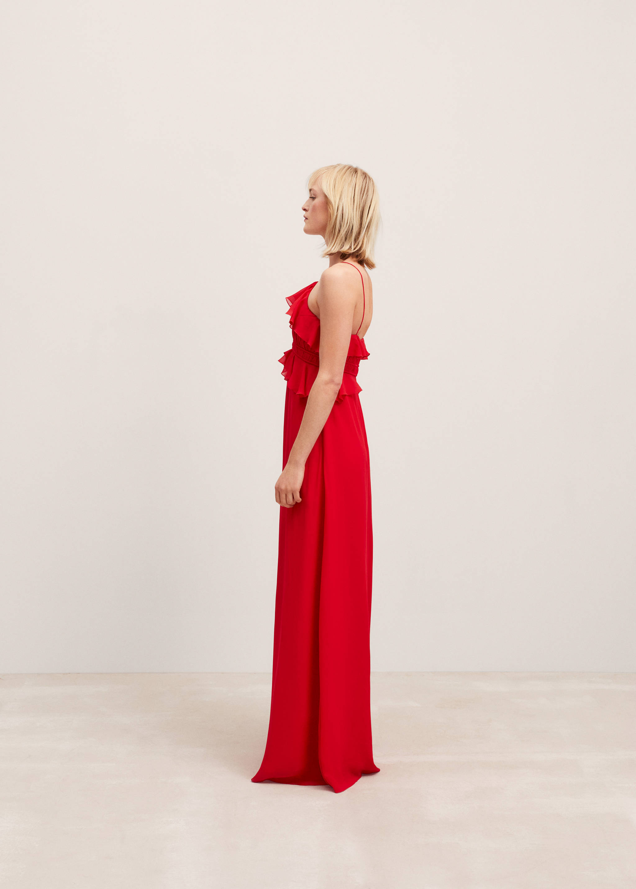 Sukienka z dekoltem halter i falbankami - Szczegóły artykułu 2