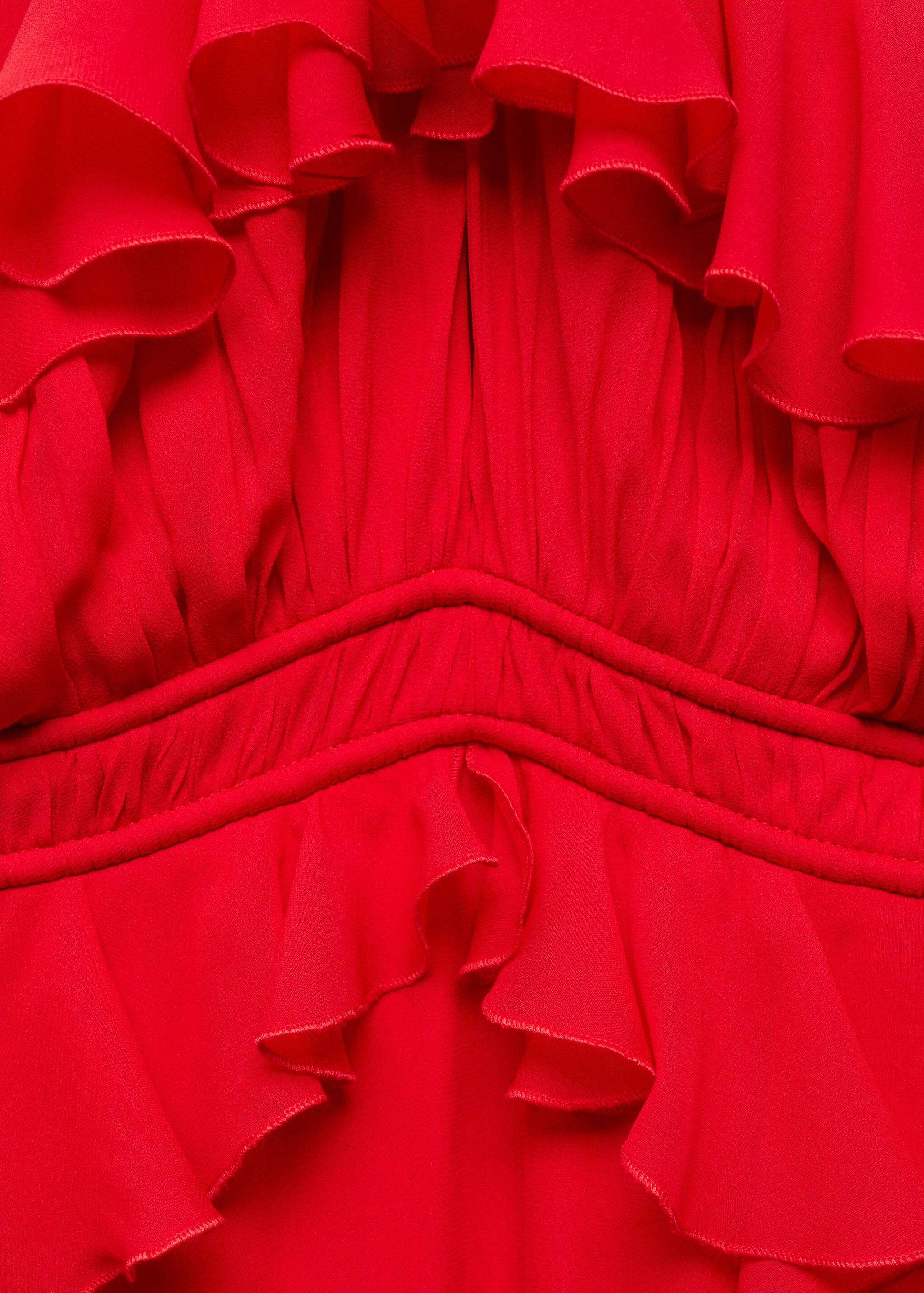 Sukienka z dekoltem halter i falbankami - Szczegóły artykułu 8