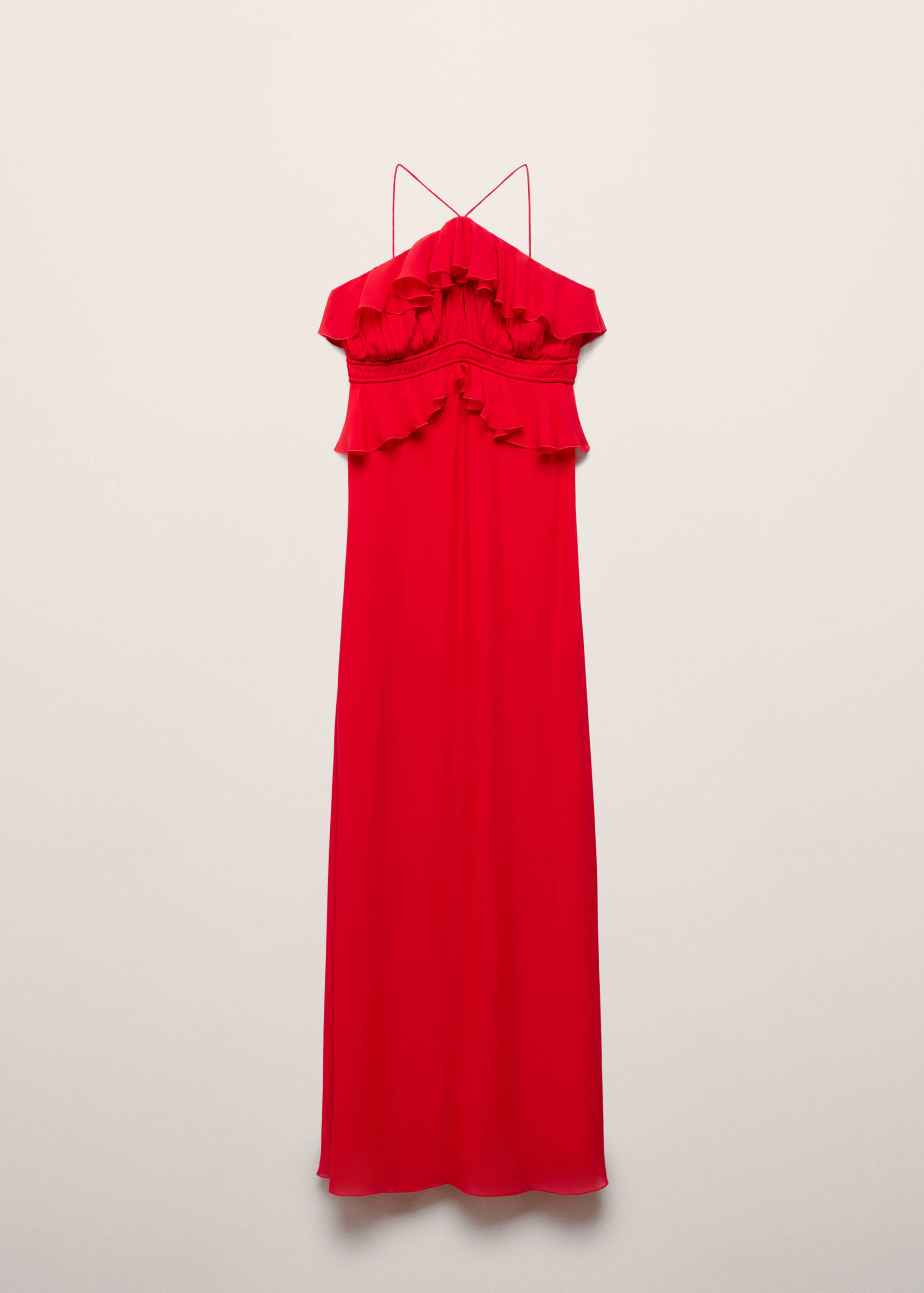 Neckholderkleid mit Volantdetails - Artikel ohne Model