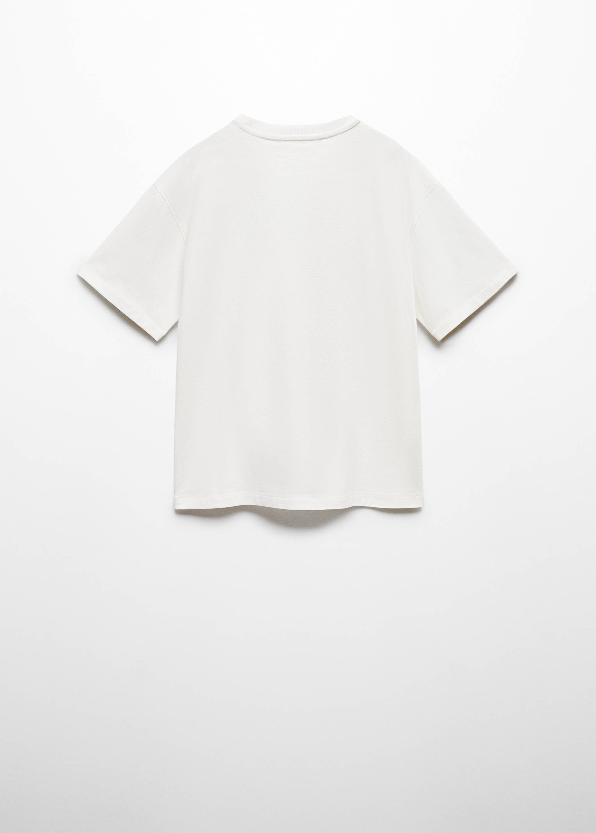 Bedrucktes Baumwoll-T-Shirt - Rückseite des Artikels