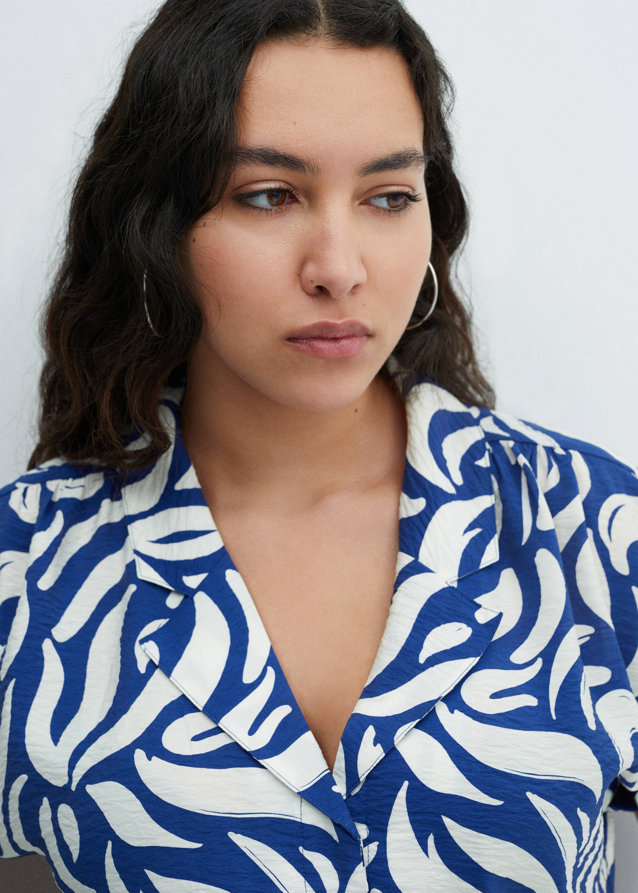 Vestido camisero textura lazo - Detalle del artículo 4