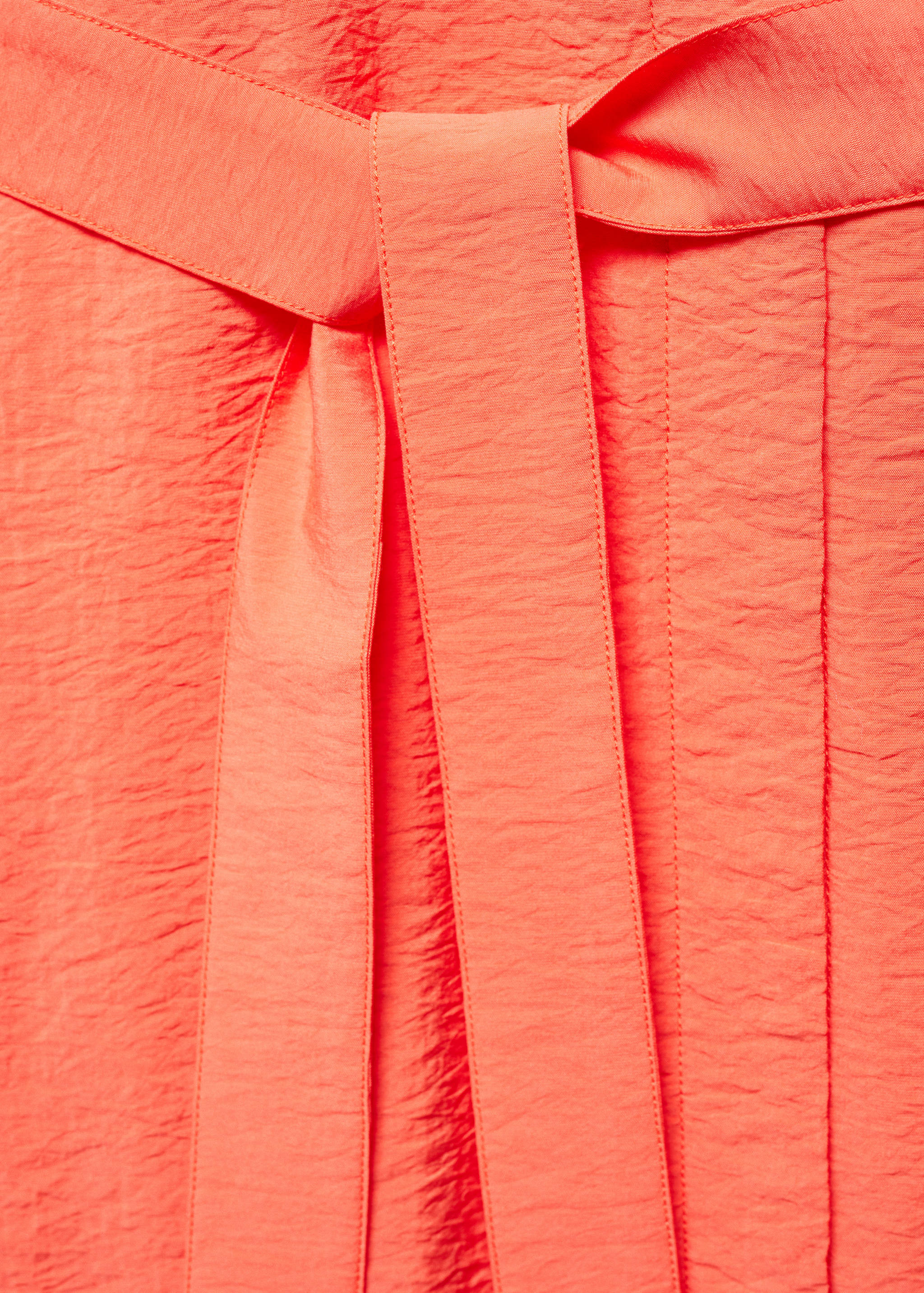 Textured shirt dress with bow - Details of the article 8