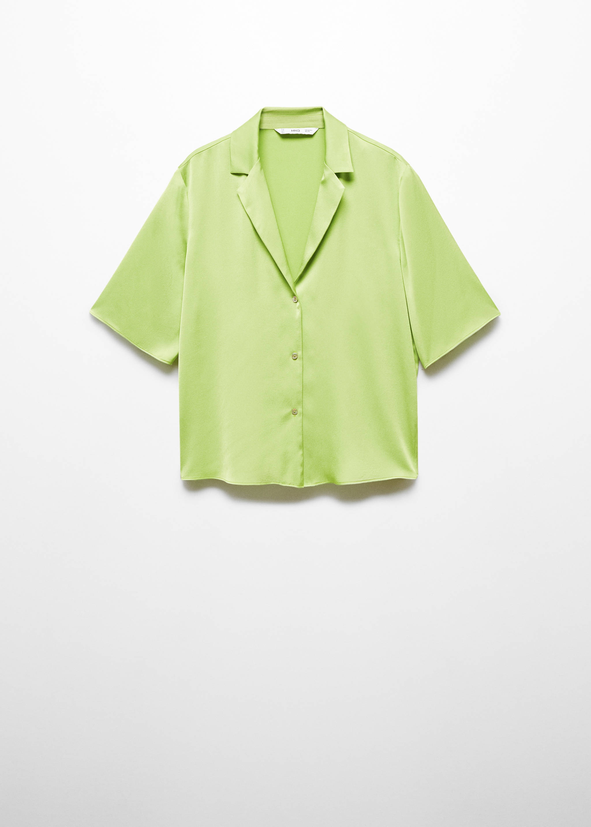 Camisa setinada màniga curta - Article sense model