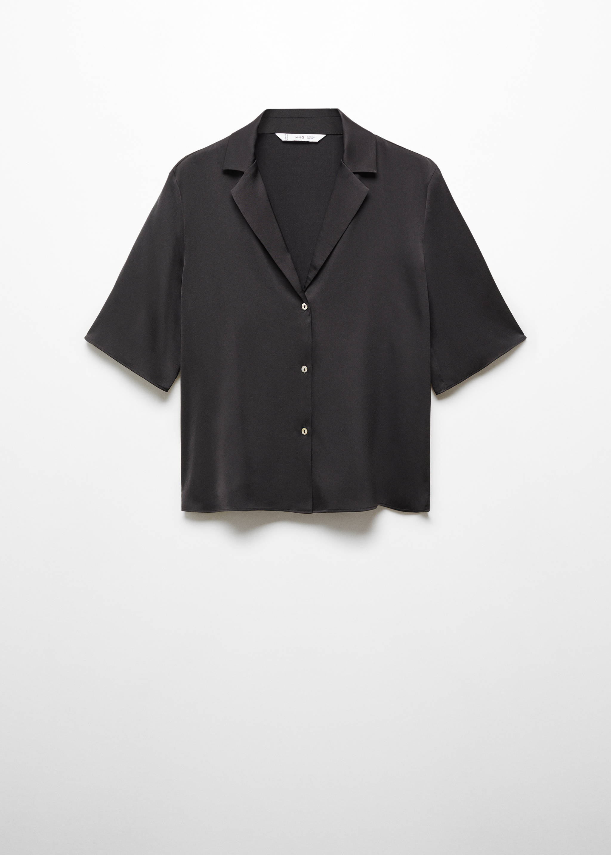 Camisa setinada màniga curta - Article sense model